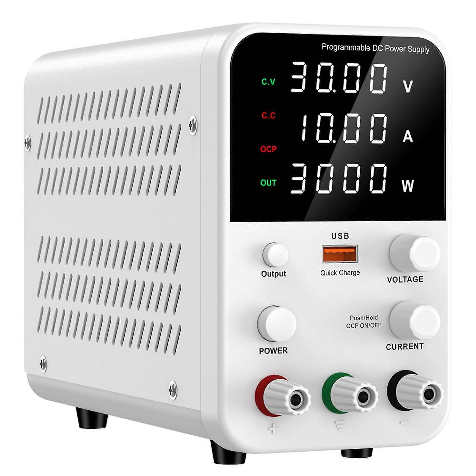 Variable DCPower-Versorgung 0-30V/60V/120V 0-10A Einstellbare Bänke Stromquellen mit Überstromschutz Merkmale Weiß