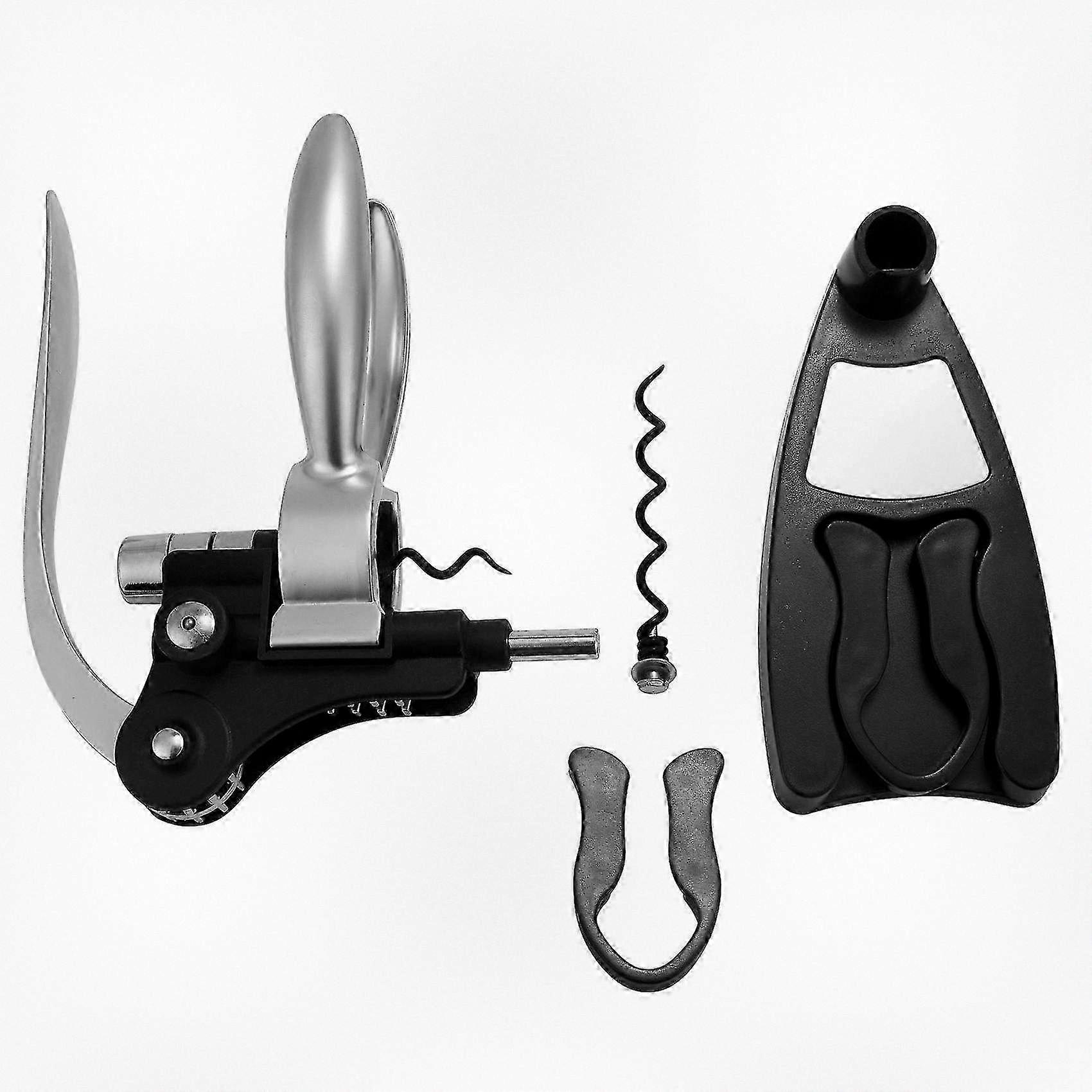 Rabbit Wine Corkscrew Set for Red Wine, Featuring Foil Cutter and Extra Spiral Design, Suitable for Certain Brands