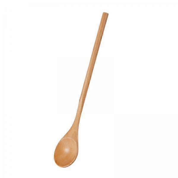 2x Long Handle Spoon Tableware Kithchen Tool Dessert Spoon Practical Wooden Tea