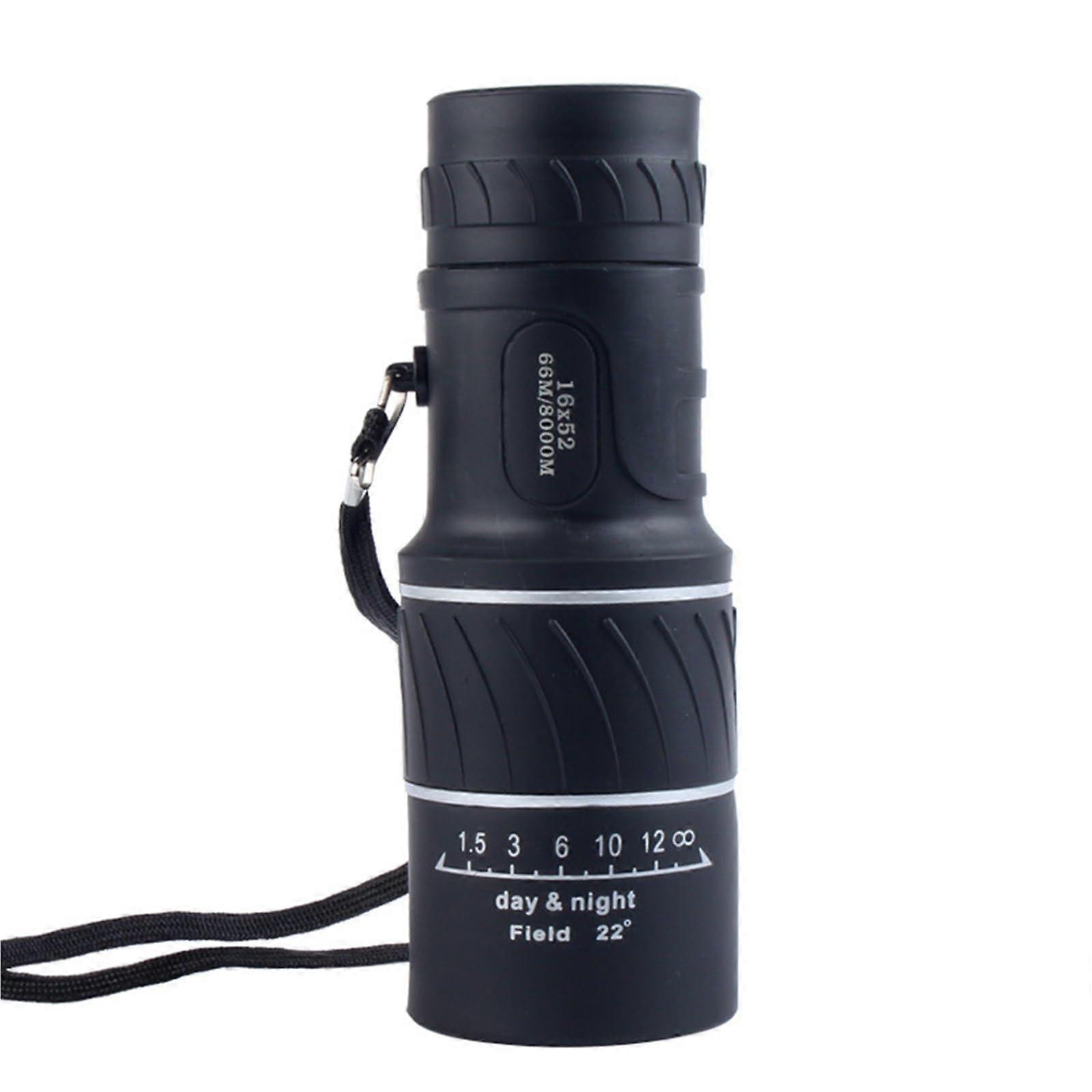 Portable Telescope 16X52 Monocular Binoculars for Night Hunting, Bird Watching, and Travel with High-Resolution Optics