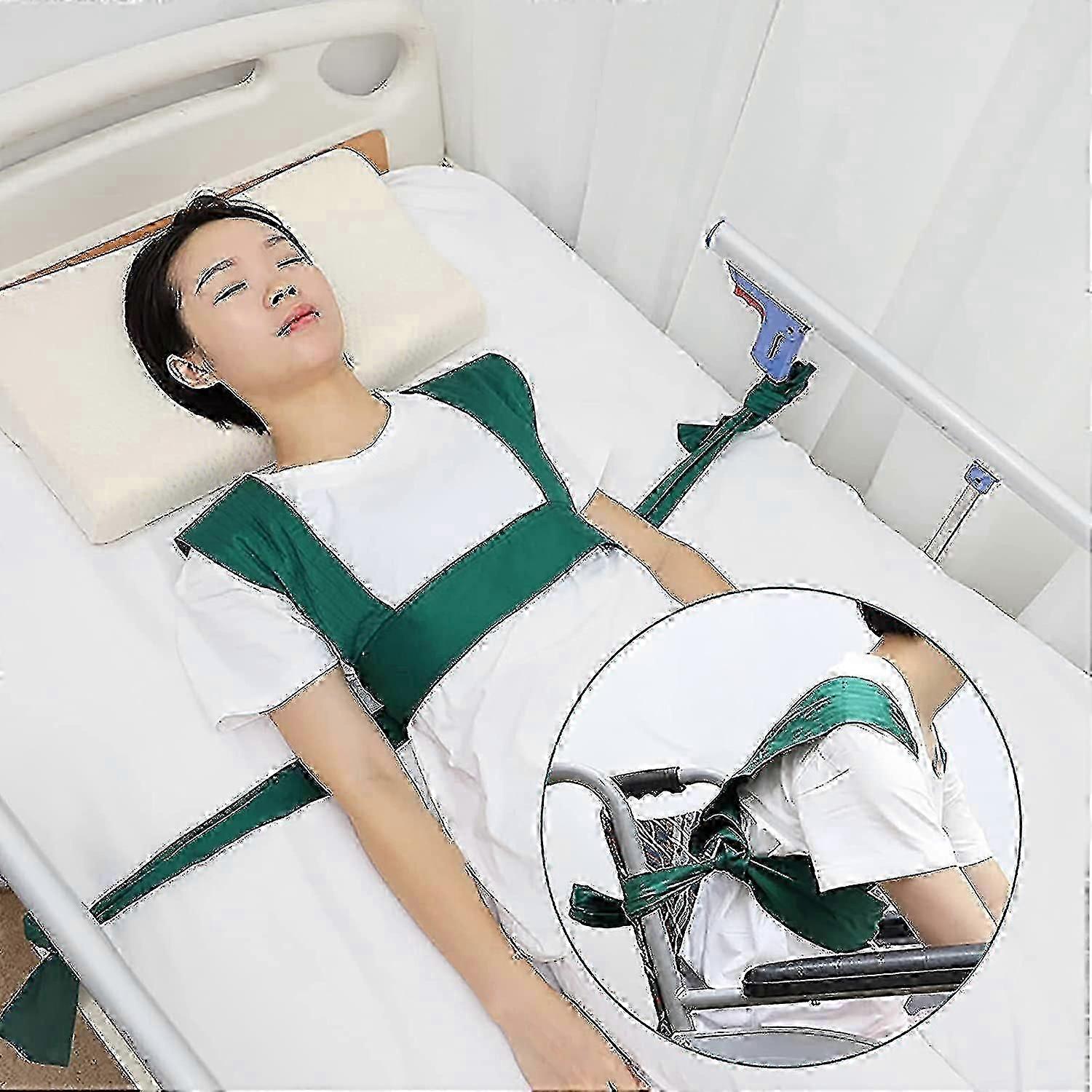 قيود السرير للمرضى المسنين ، سلامة كرسي متحرك حزام الأمان مستشفى مساعدة حزام تقييد الكتف