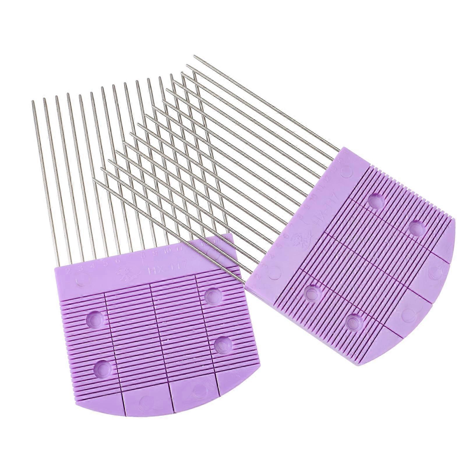 2Pcs Quilling Combs for Paper Craft, Weaving Tools for Flower and Leaf Creation, Home Decor Accessories