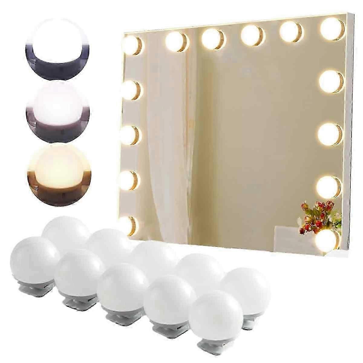 Makeup Mirror Led Light Bulbs Kit For Dressing Table Wall Lamp