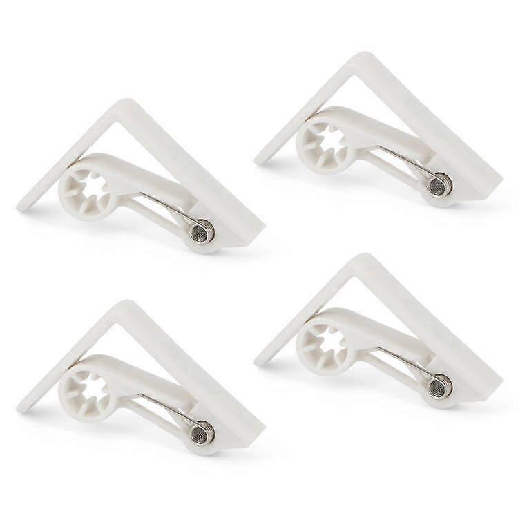 Tablecloth Clips, With Spring Mechanism, Plastic/Aluminum, White