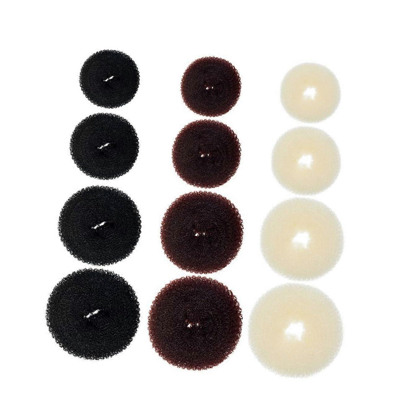 12Pcs Hair Bun Maker Set for Quick Bun Creation, Secure Hold, Weddings Parties Daily Wear
