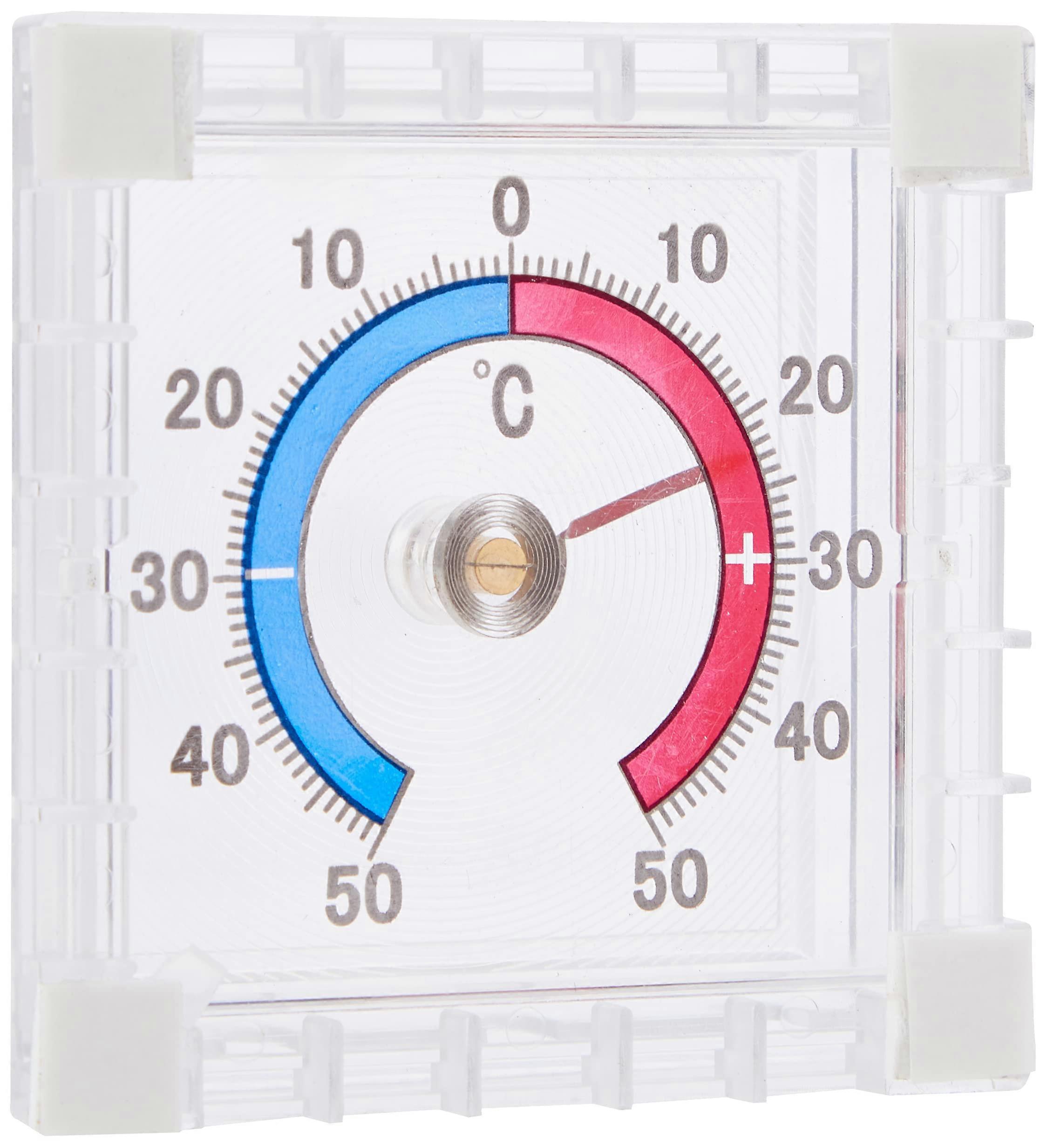 Stick On Window Thermometer Model 985719, Adhesive Temperature Gauge For Windows