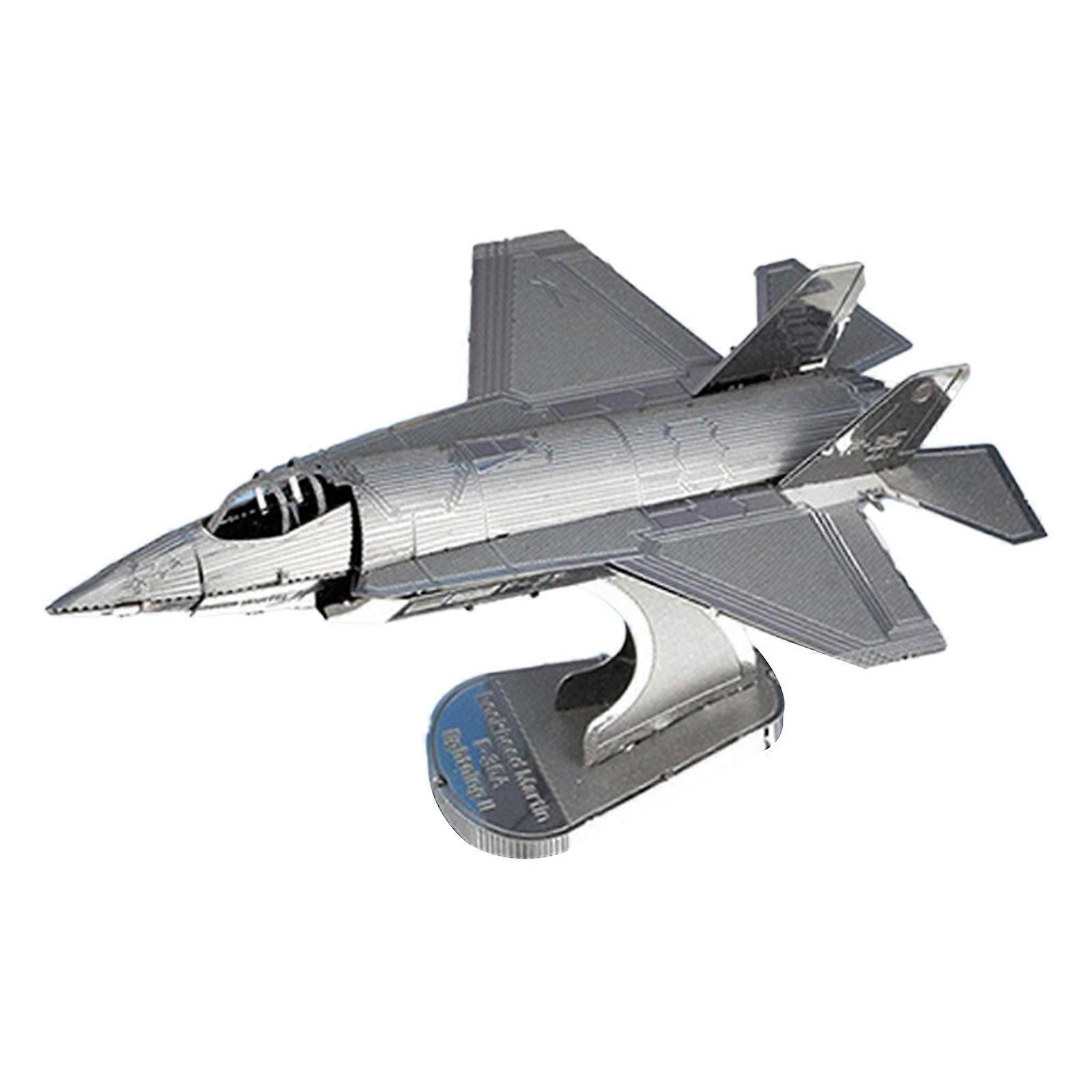 3D Metal Aircraft Model Educational Toy for School and Classroom Interaction DIY Family Game Supply Desktop Display