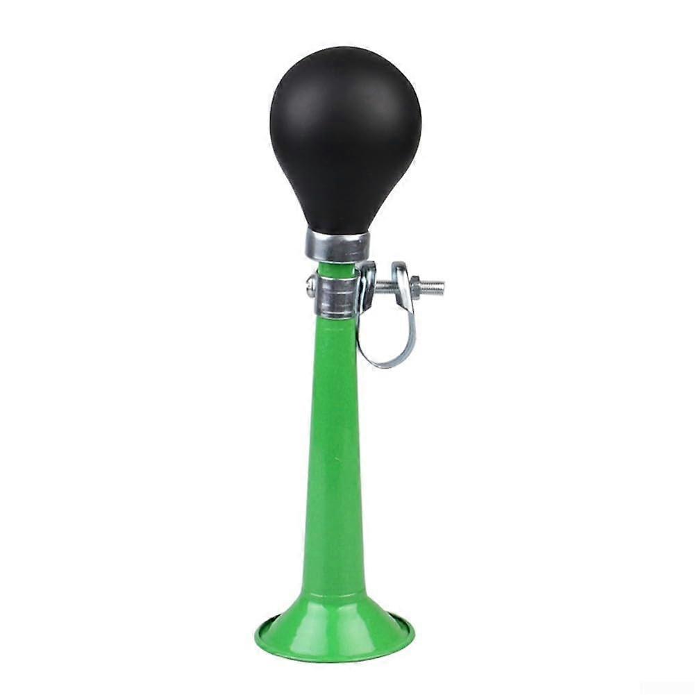 Bicycle Safety Device Loud 7 Inch Air Horn for All Cyclists, Green Color, Lightweight, Durable Design