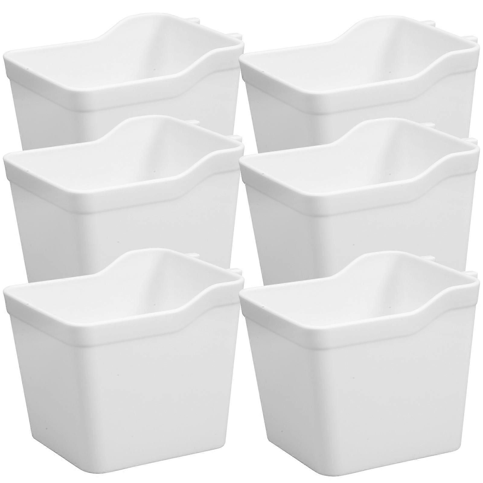 6pcs Pegboard Storage Bins – Versatile Organizer for Garage or Room, Stylish Accessory Bins with Large Capacity for Easy Item Organization