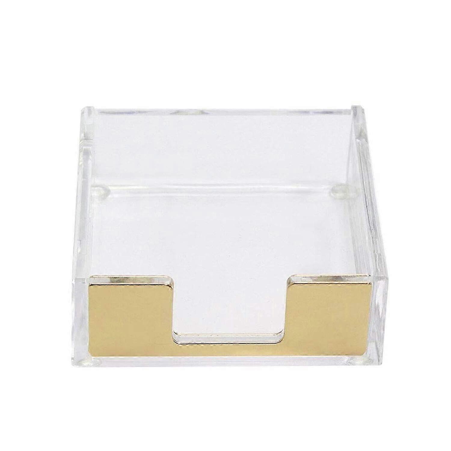 Desktop Sticky Notes Holder Organizer 3.5x3.3 Inch Memo Pad Stand