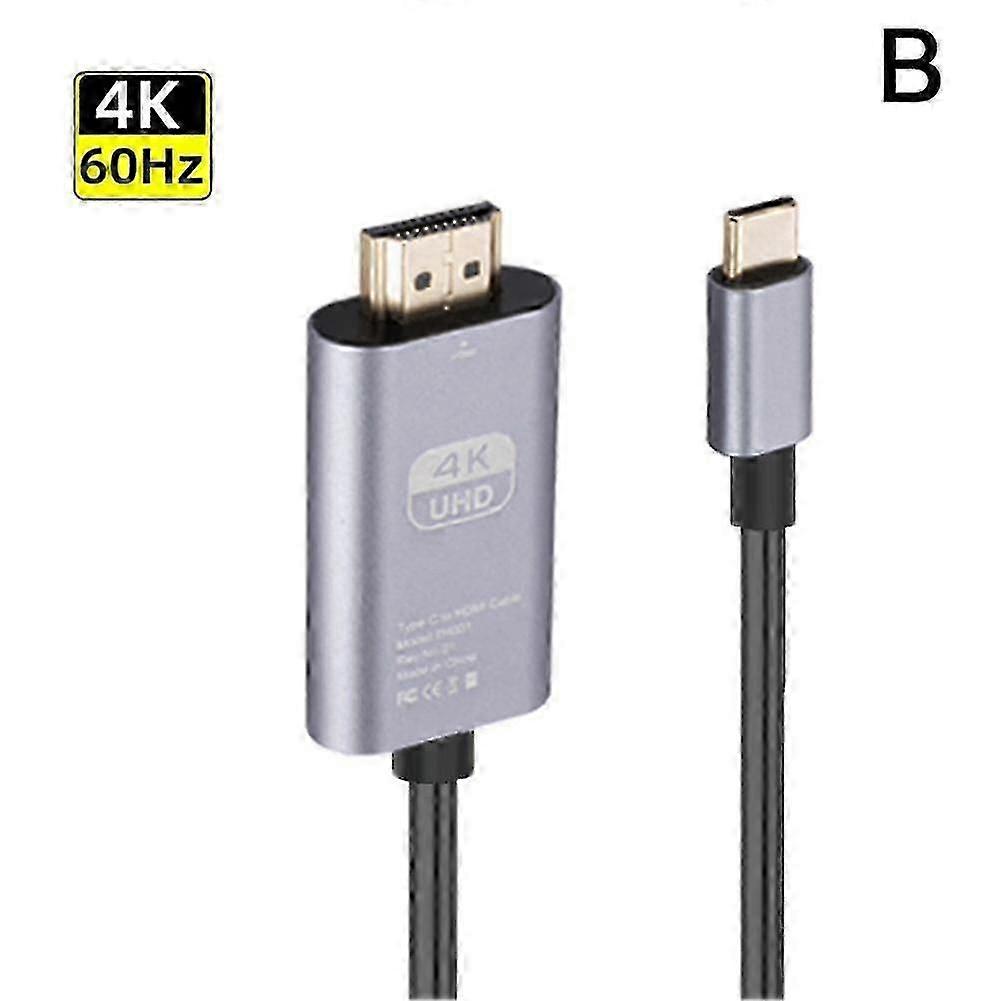 USB C to HDMI Cable 4K 60Hz High Speed Adapter with Dual 30/60Hz Mode Support