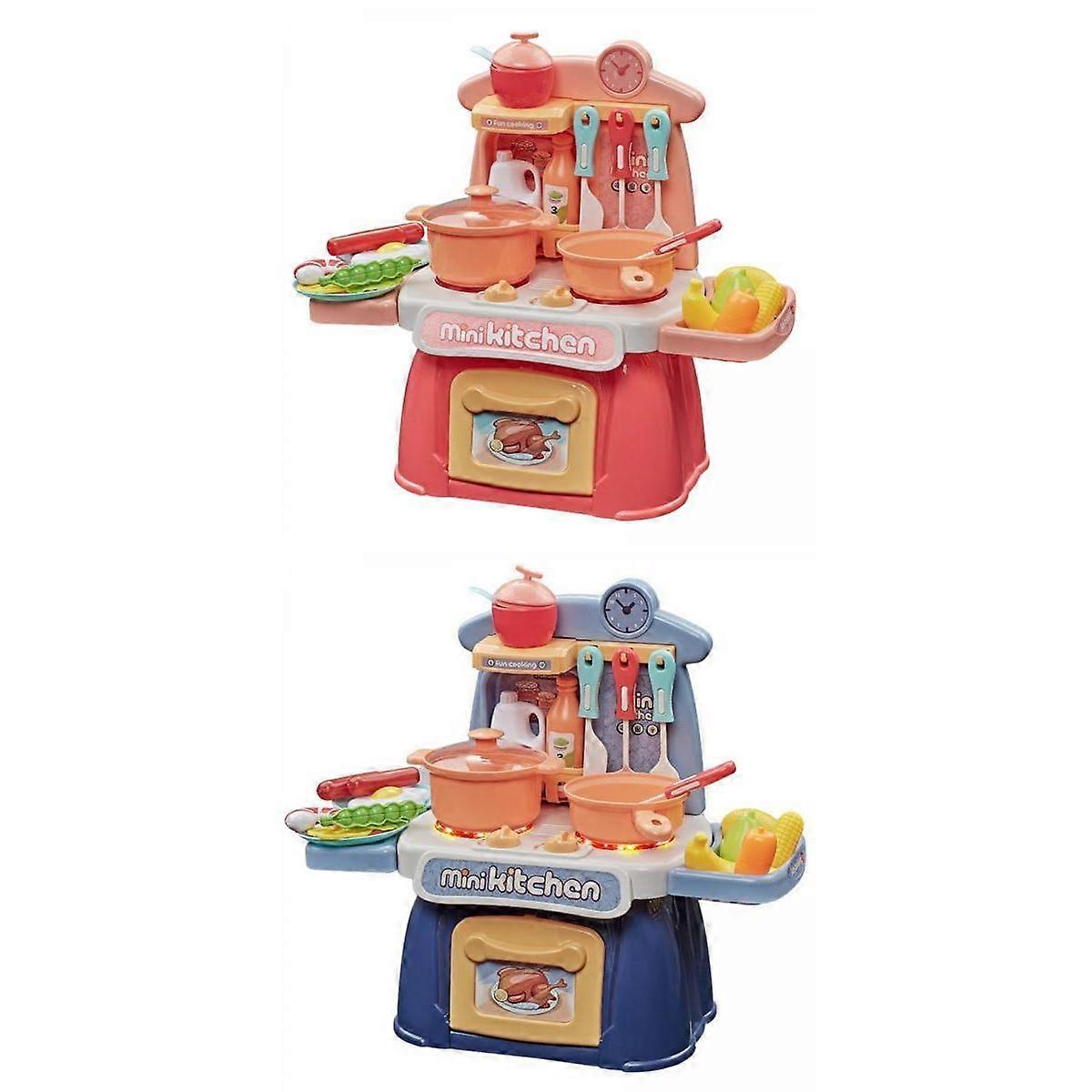 Children's Kitchen Role Lights And Game