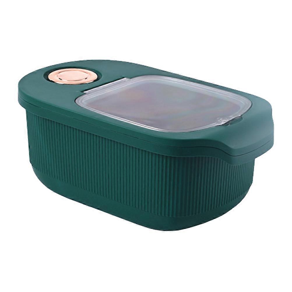 Insect-Proof Rectangular Cereal Storage Container Large Capacity Lid Design Home Use 1Pcs