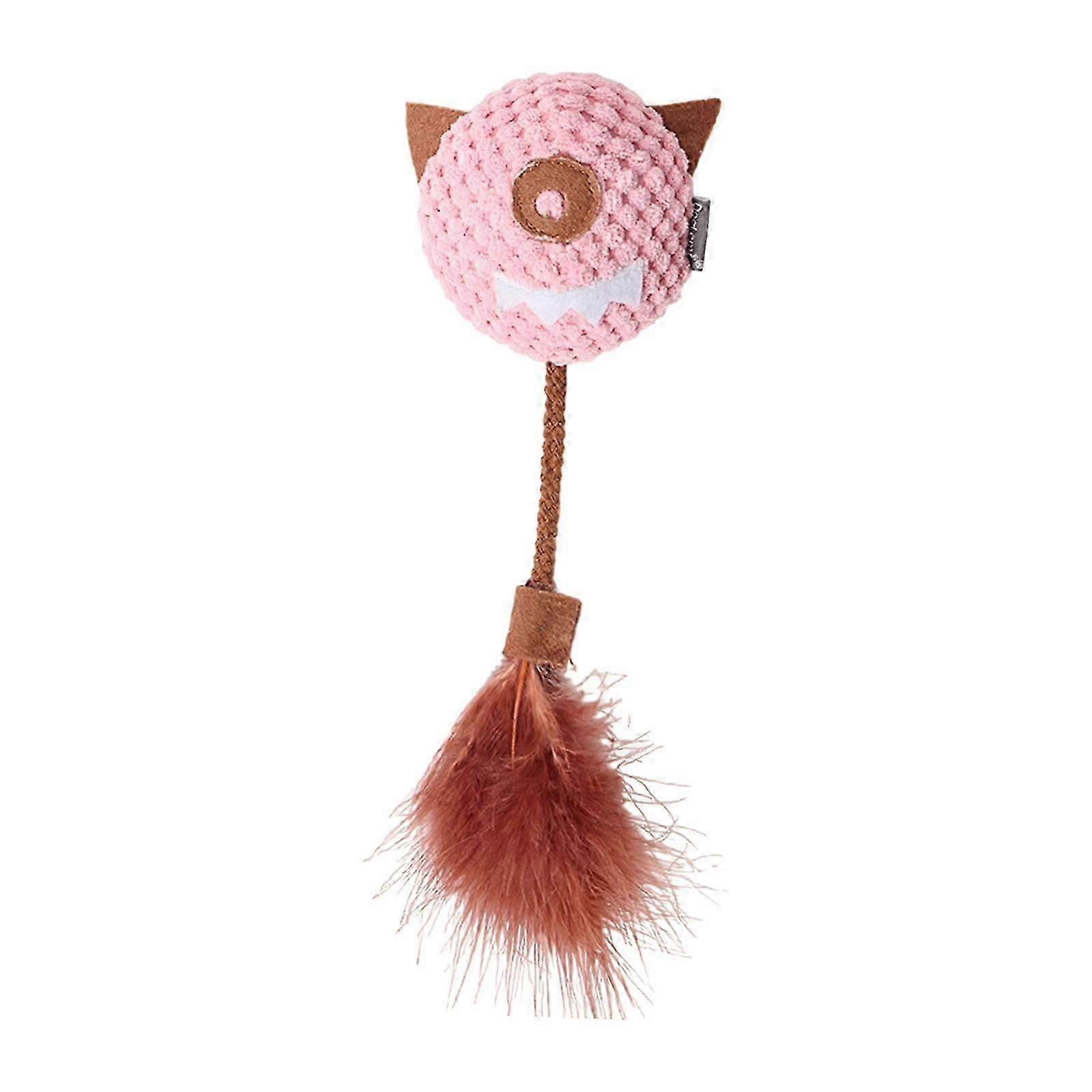 Novelty Catnip Toy with Bell for Indoor Cats - Chewing Toy in Pink
