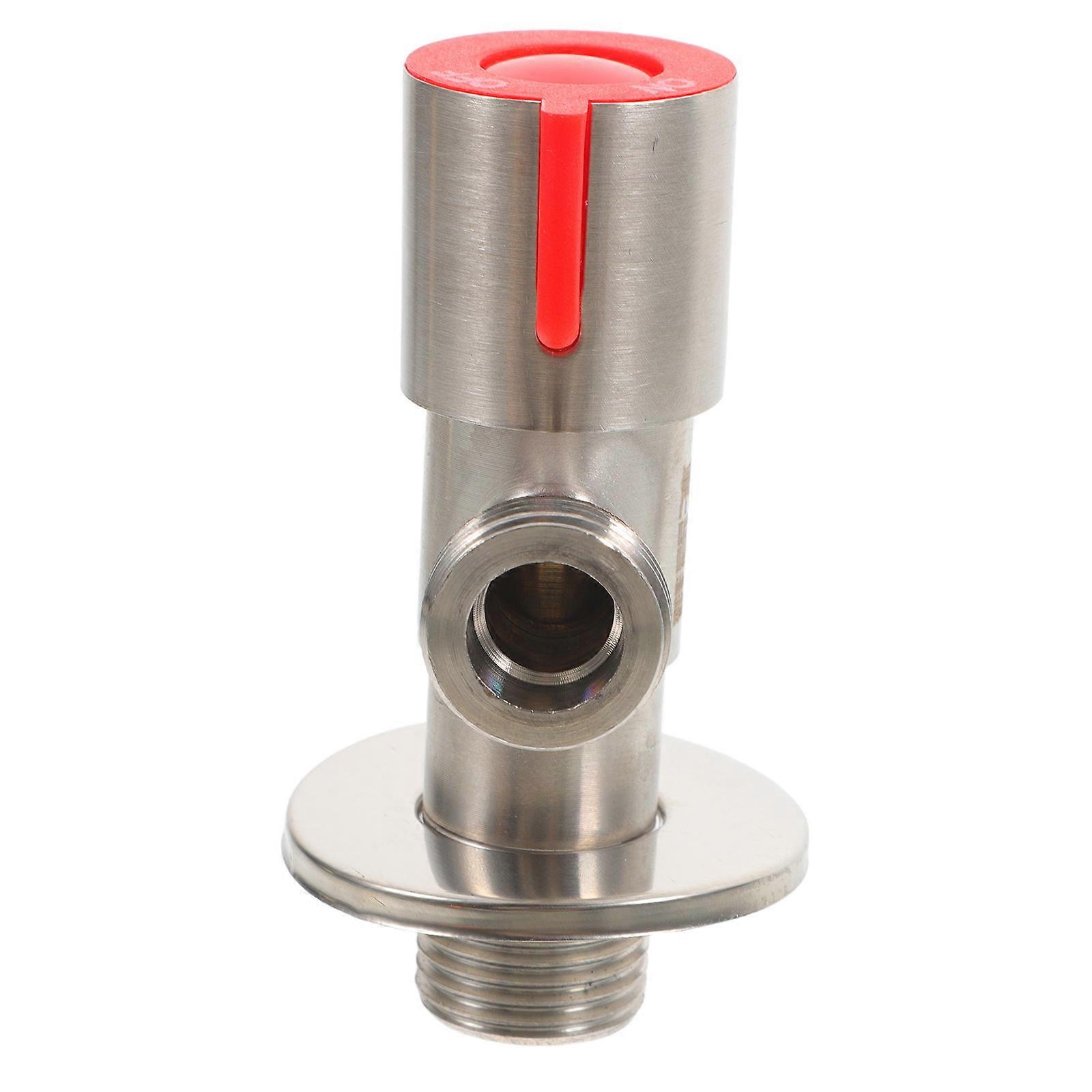 Rv Parts Stainless Steel Dual Valve For Rv Plumbing System Stop and Valve Function Silver Color 1Set