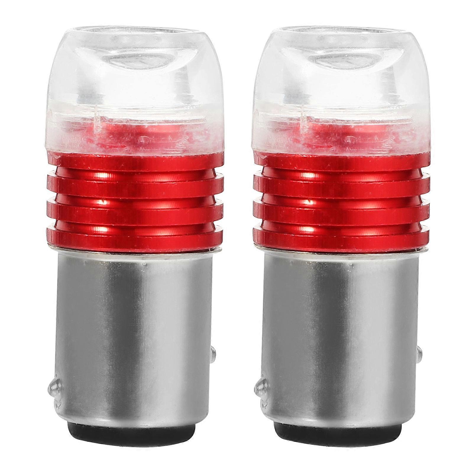 Motorcycle Accessories Replacement Bulb For Night Riding Red 3.80X1.50X1.50cm Backup Light 2Pcs