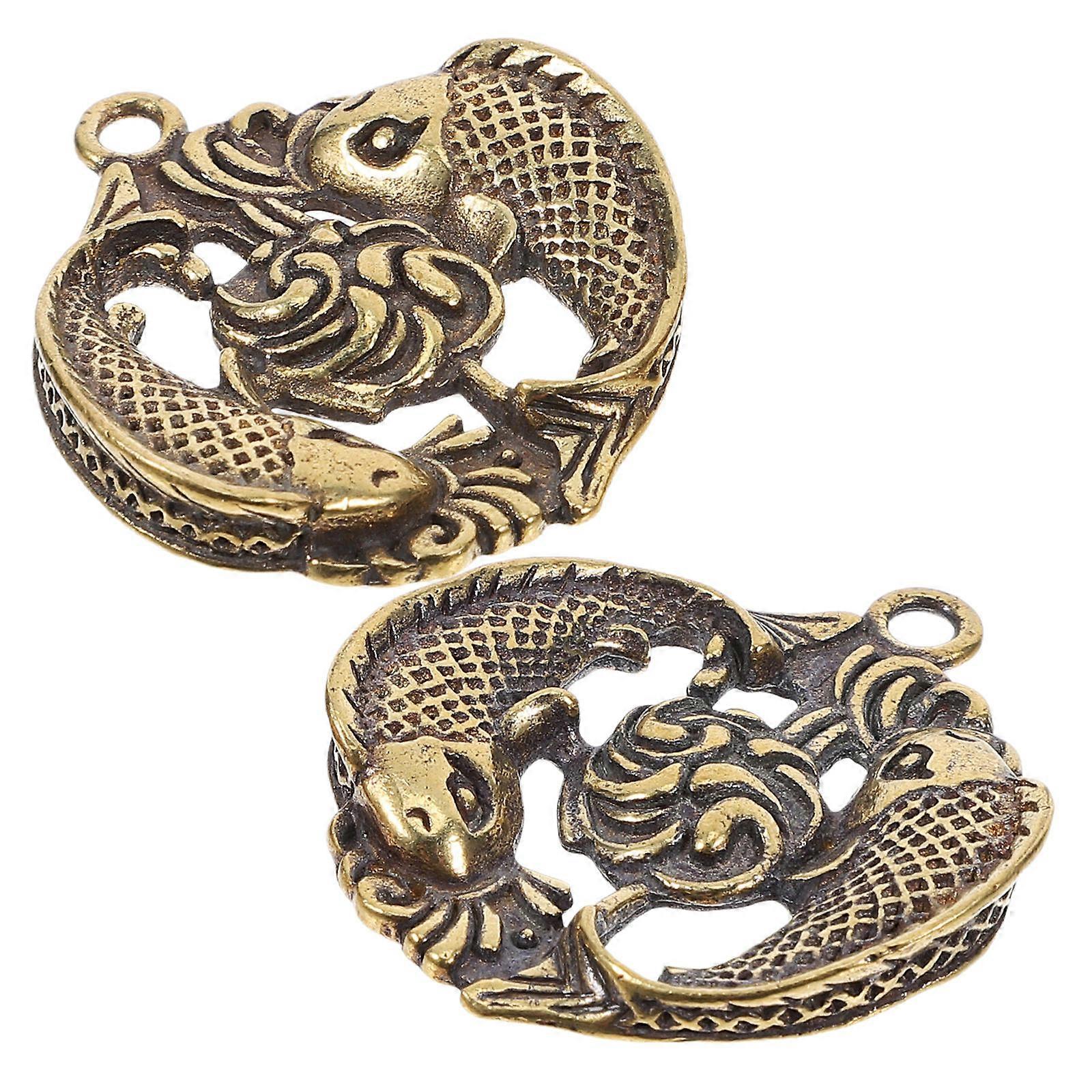 Retro Brass Buckle Belt Buckle Diy Projects Craft Enthusiasts Golden 3.70X3.60X0.90CM Luggage Button 2Pcs