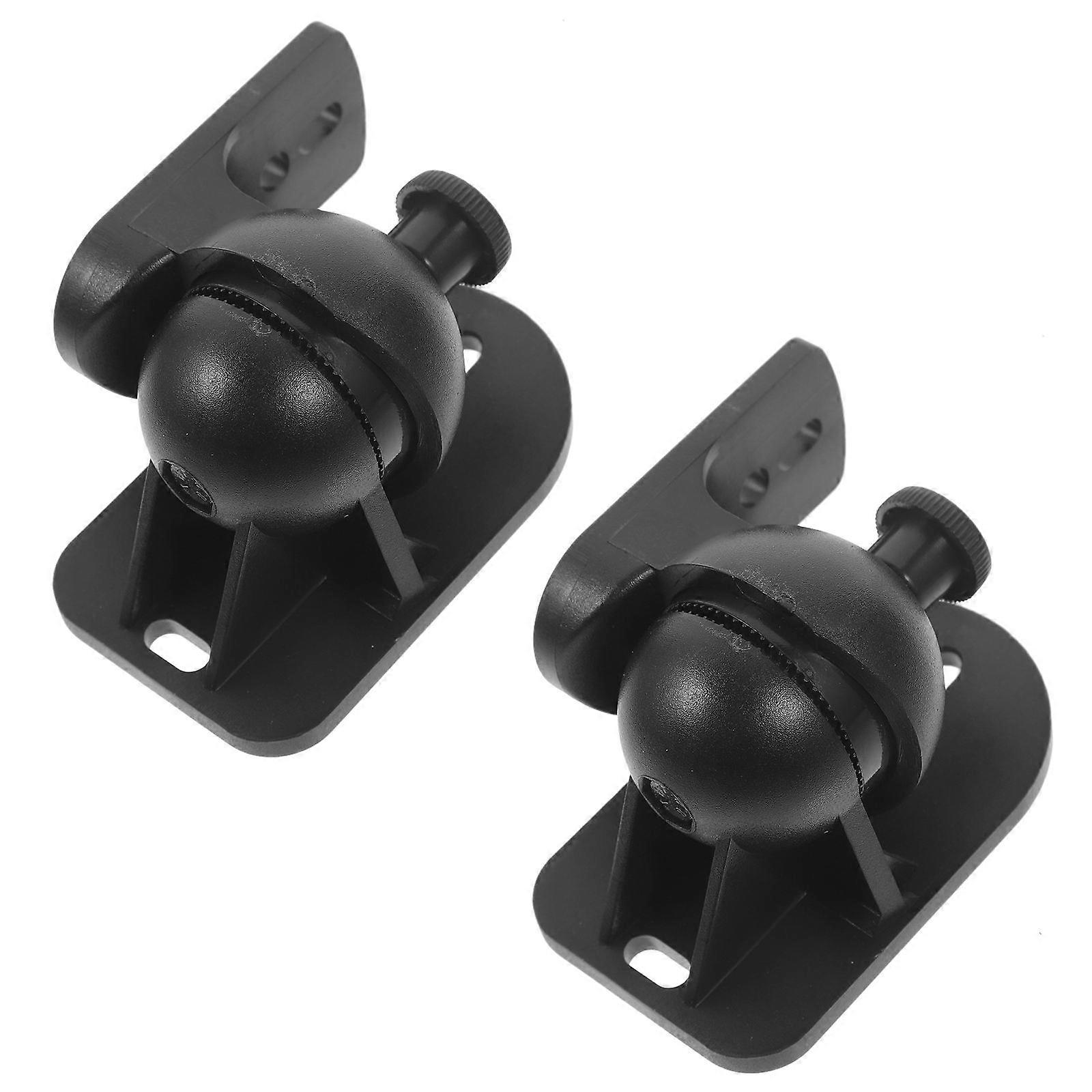 Stainless Steel Speaker Rack Universal Speaker Bracket Adjustable Rotation Tilt Angles Home Decor Installation 2 Sets