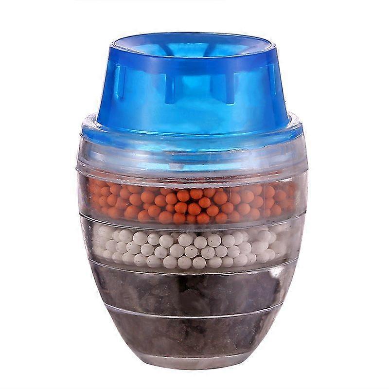 Kitchen mini faucet water purifying cleaning filter, blue