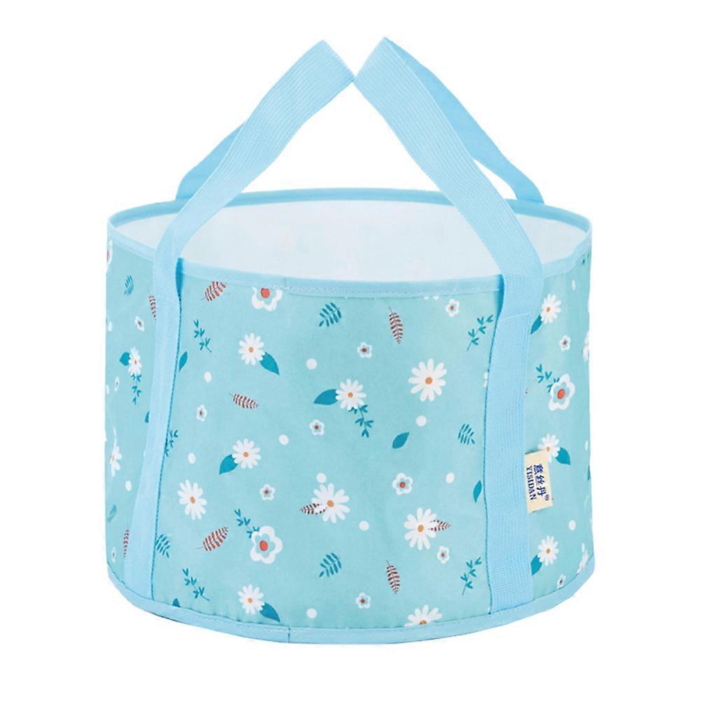 Water Basin Portable Travel Basin For Outdoor Adventure Sky Blue 30X20cm Foot Washing Pool 1Pack