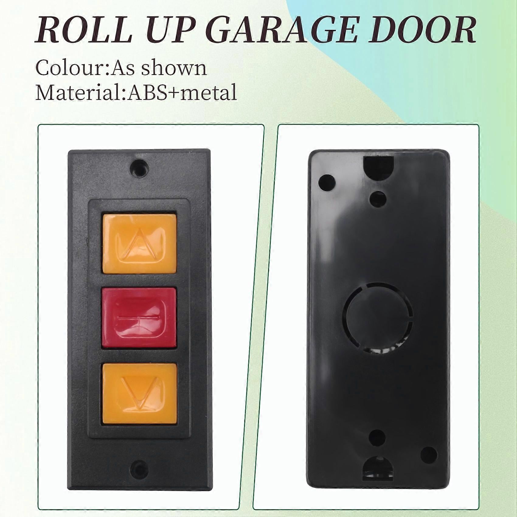 Garage Door Opener, Electric Door Roll Switch Lock Box, Mounted Concealed Button Switch