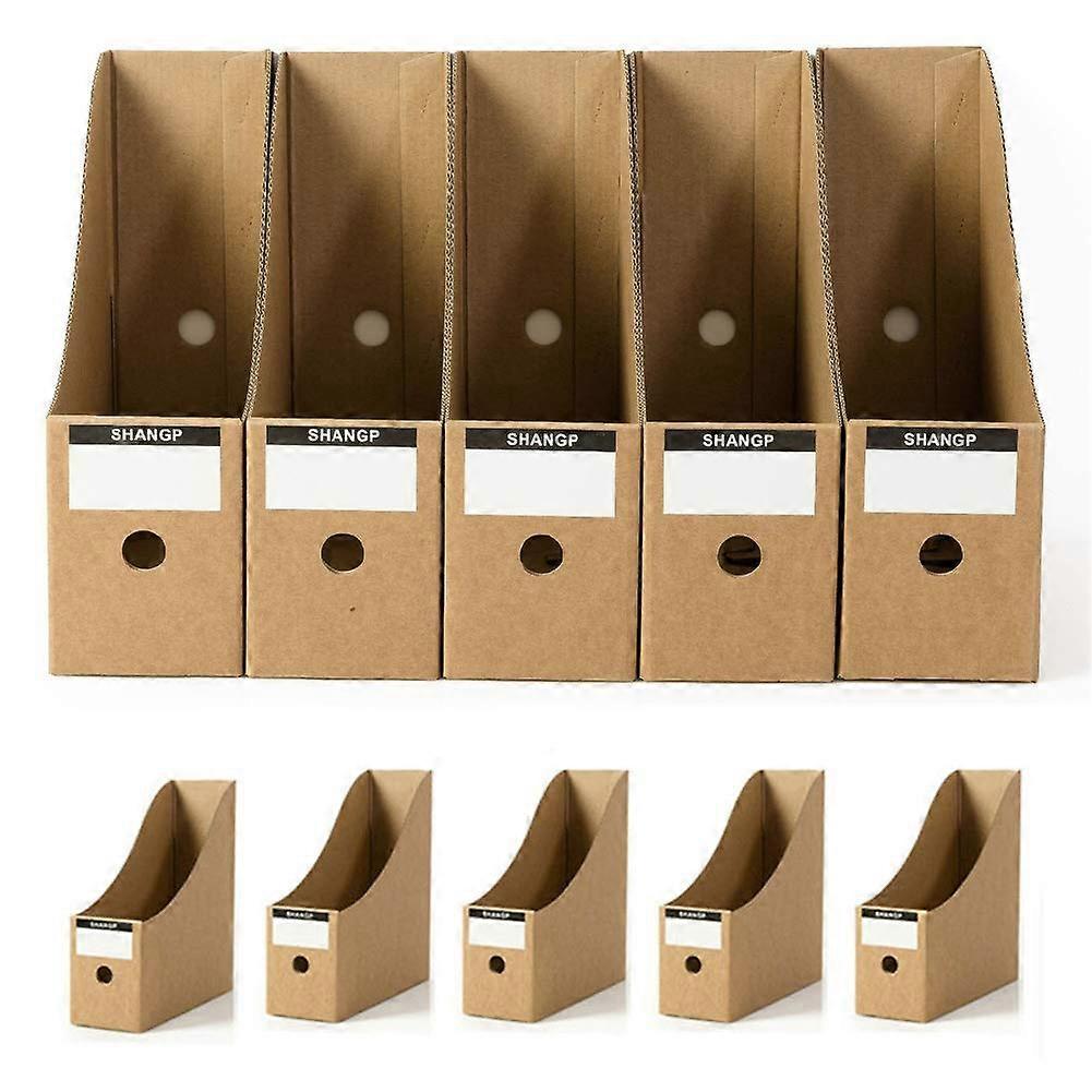 Filing Shelves Storage Bin 5 Compartments Paper Tray Document Tray Post Tray File Organizer Shelf (Orange, 2Pack) Orange 2Pack
