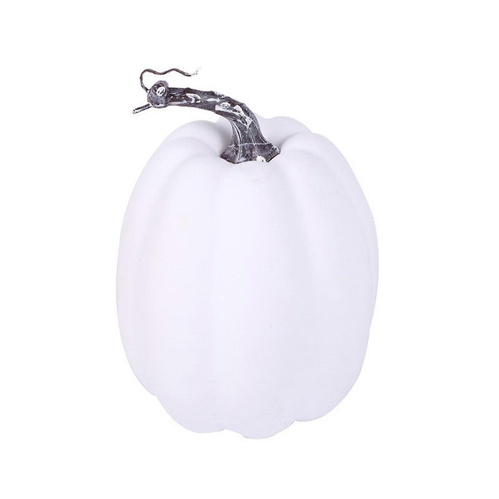 Artificial pumpkins, realistic, white, artificial foam pumpkins for basket display, photography props, Thanksgiving