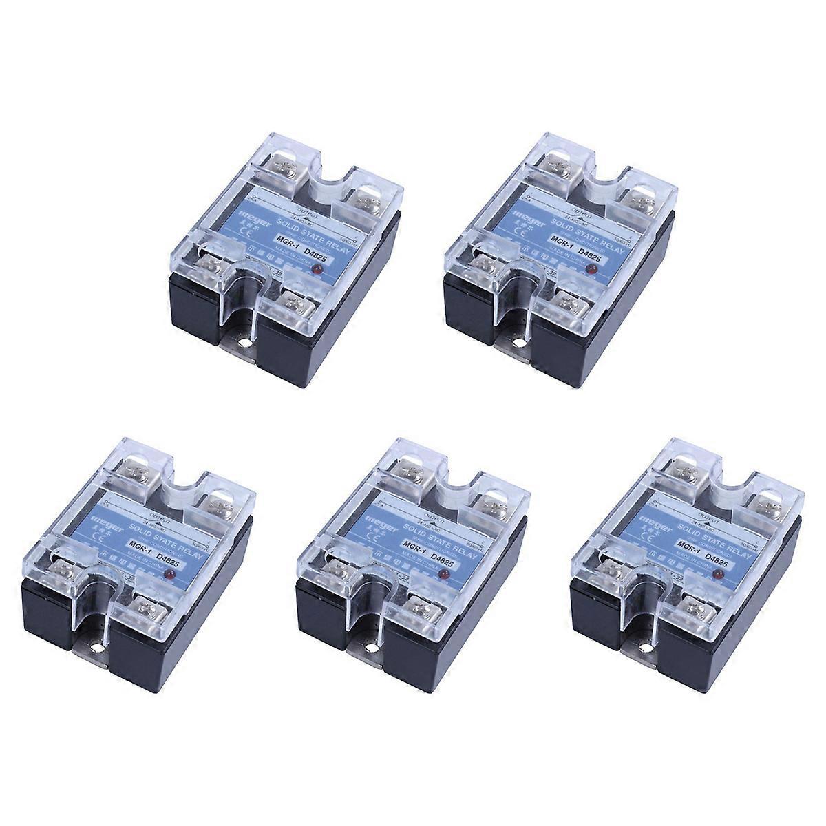 5X -1 D4825 Single-Phase Solid State Relay SSR 25A DC 3-32 V AC 24-480 V