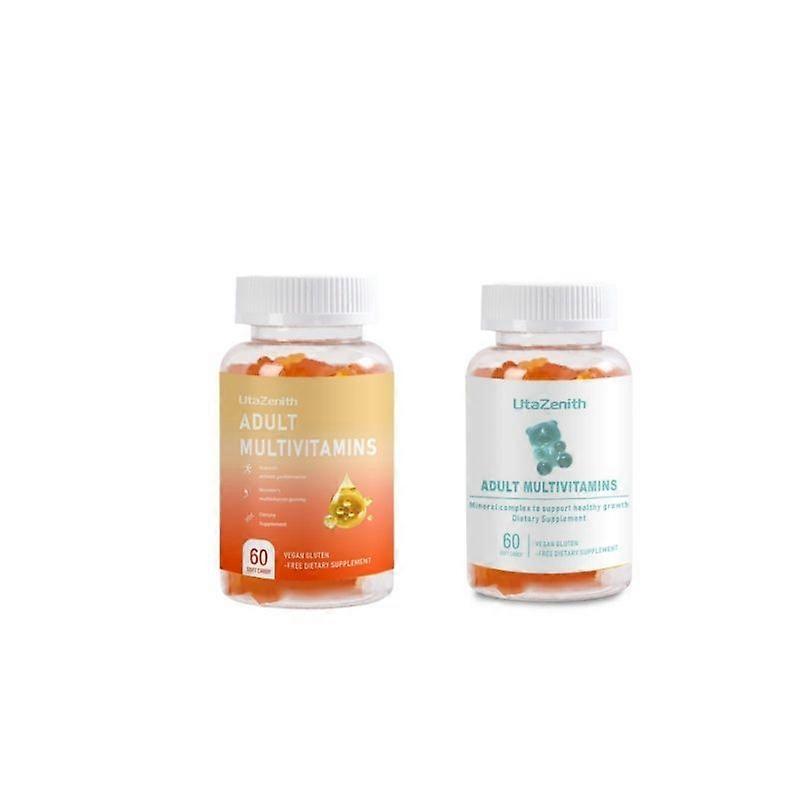 Multiple vitamin gummies, dietary supplements, containing vitamin C, combination pack