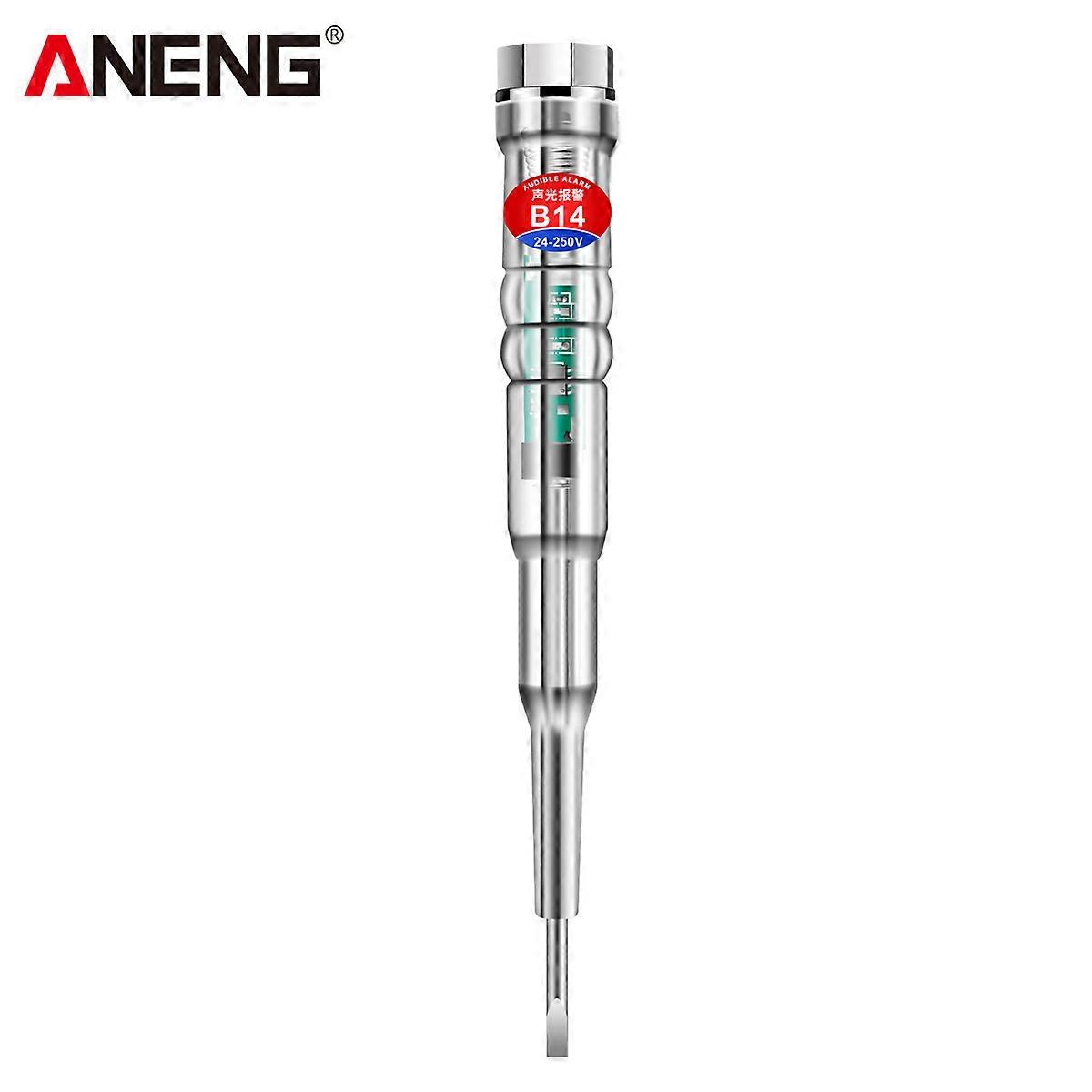 ANENG B14 24-250V Tester Electric Induced Electric Screwdriver Probe With Indicator Light Sound and Light Alarm Test Pen