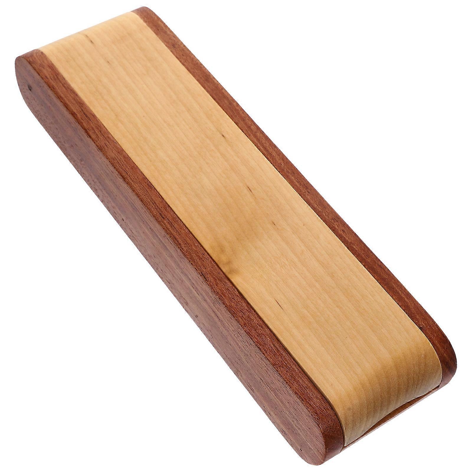 Pen Holder For Desk Wear-Resistant Pencil Case Rectangular Style Retro Everyday Use 1Set