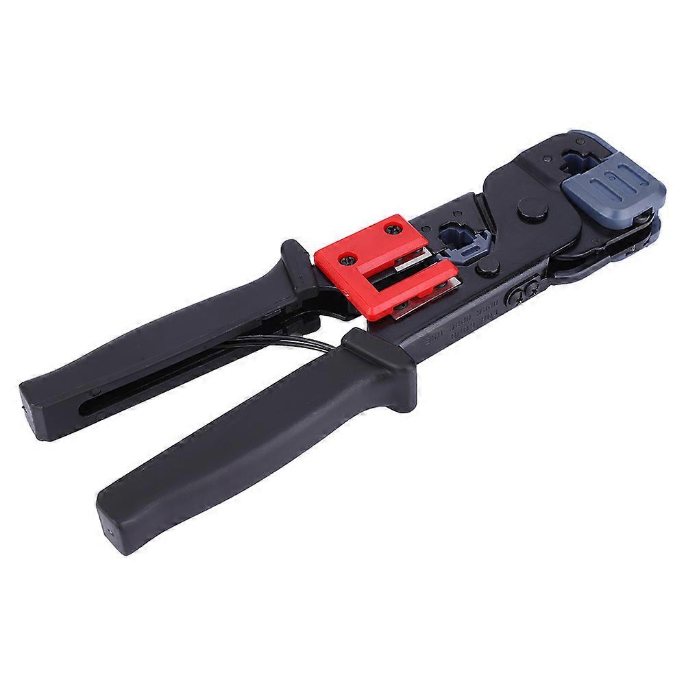 Network Crimping Pliers with RJ Connector - Multi Function Manual Crimper for 6+8p Network Cables