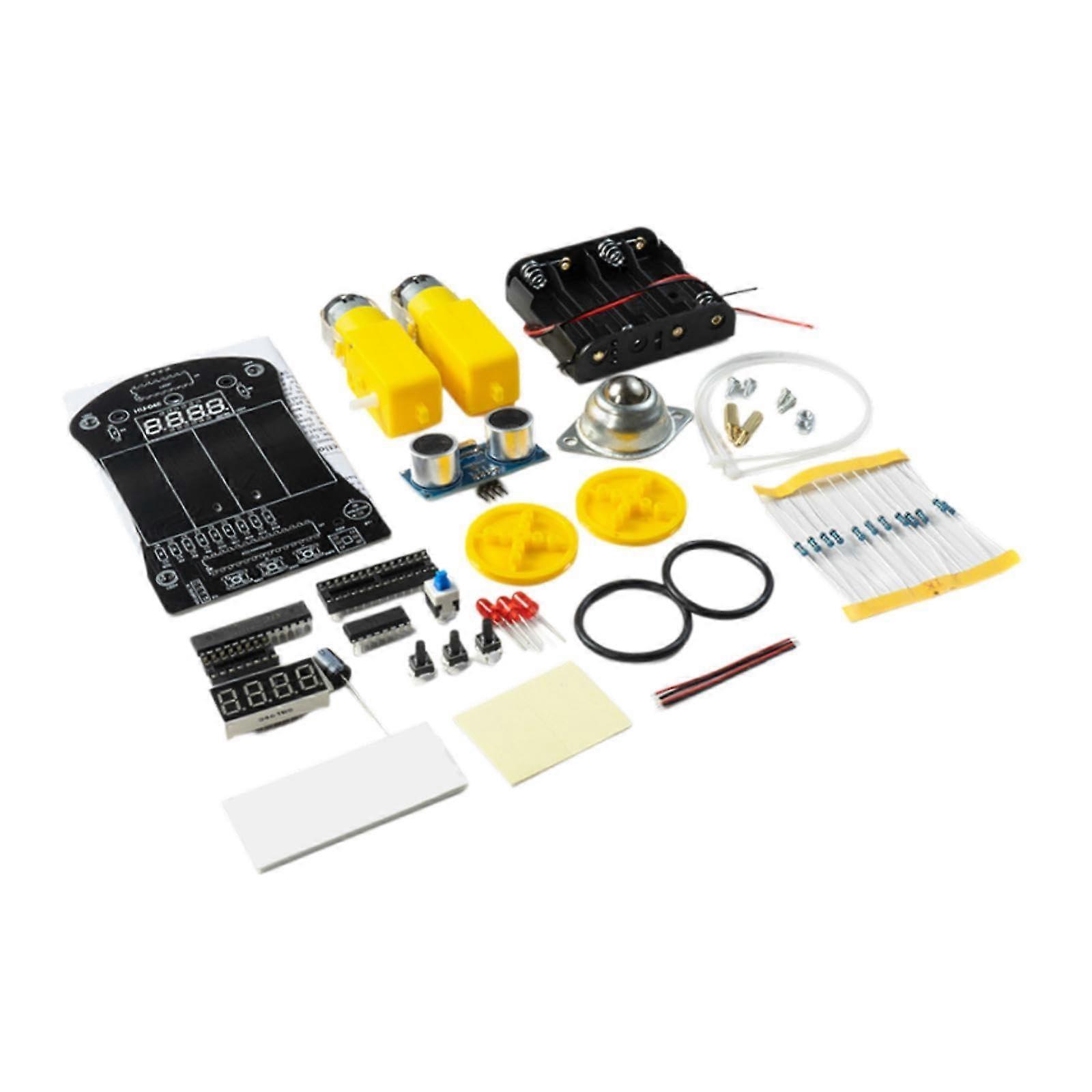 Smart Robot Kits R3 Self-Assemble Educational Robot with Eyeball Wheel Design for Creative Learning Activities