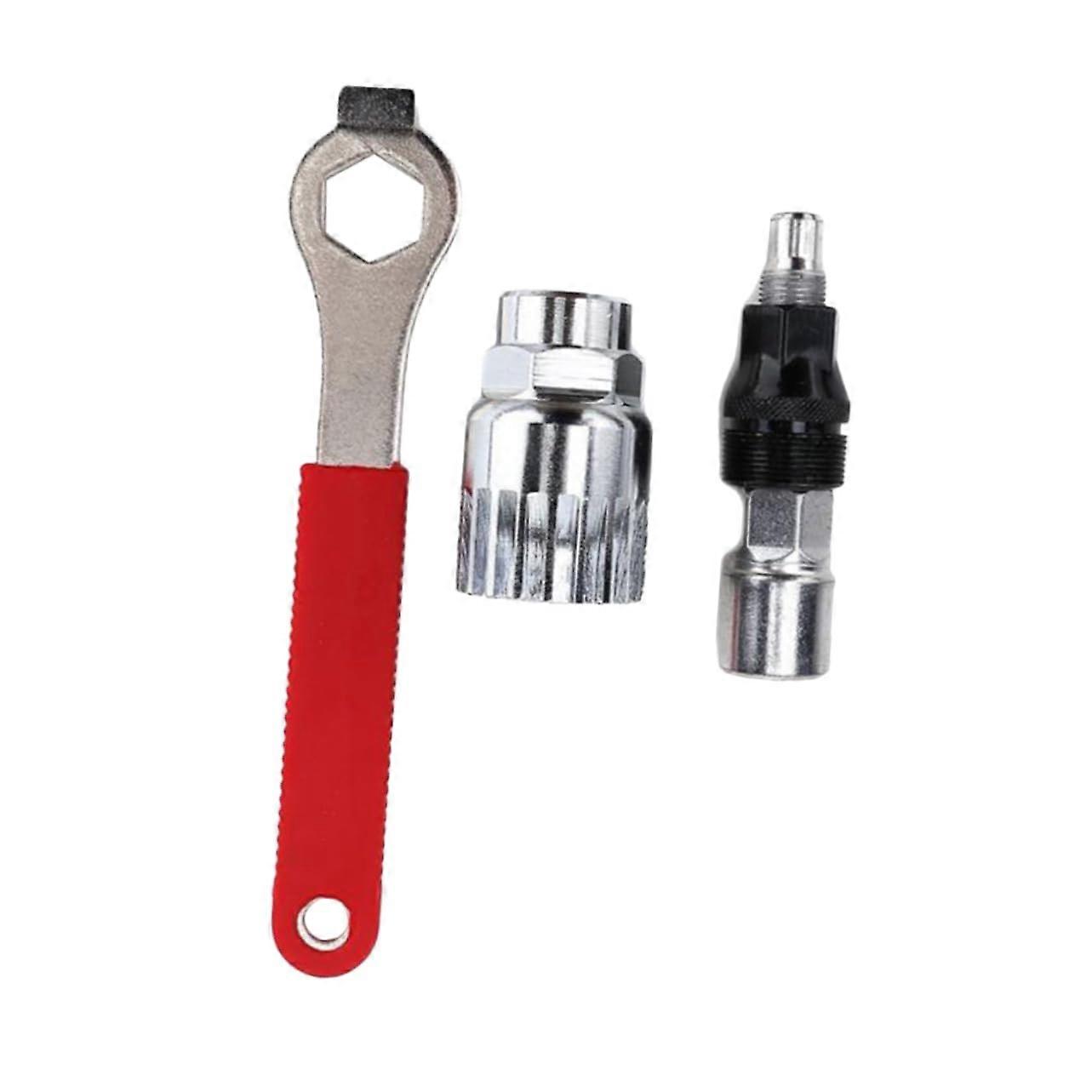 Bicycle Repair Kit with Portable Crank Puller, Non-Slip Universal Key for Bottom Bracket, Ideal for Home Mechanics