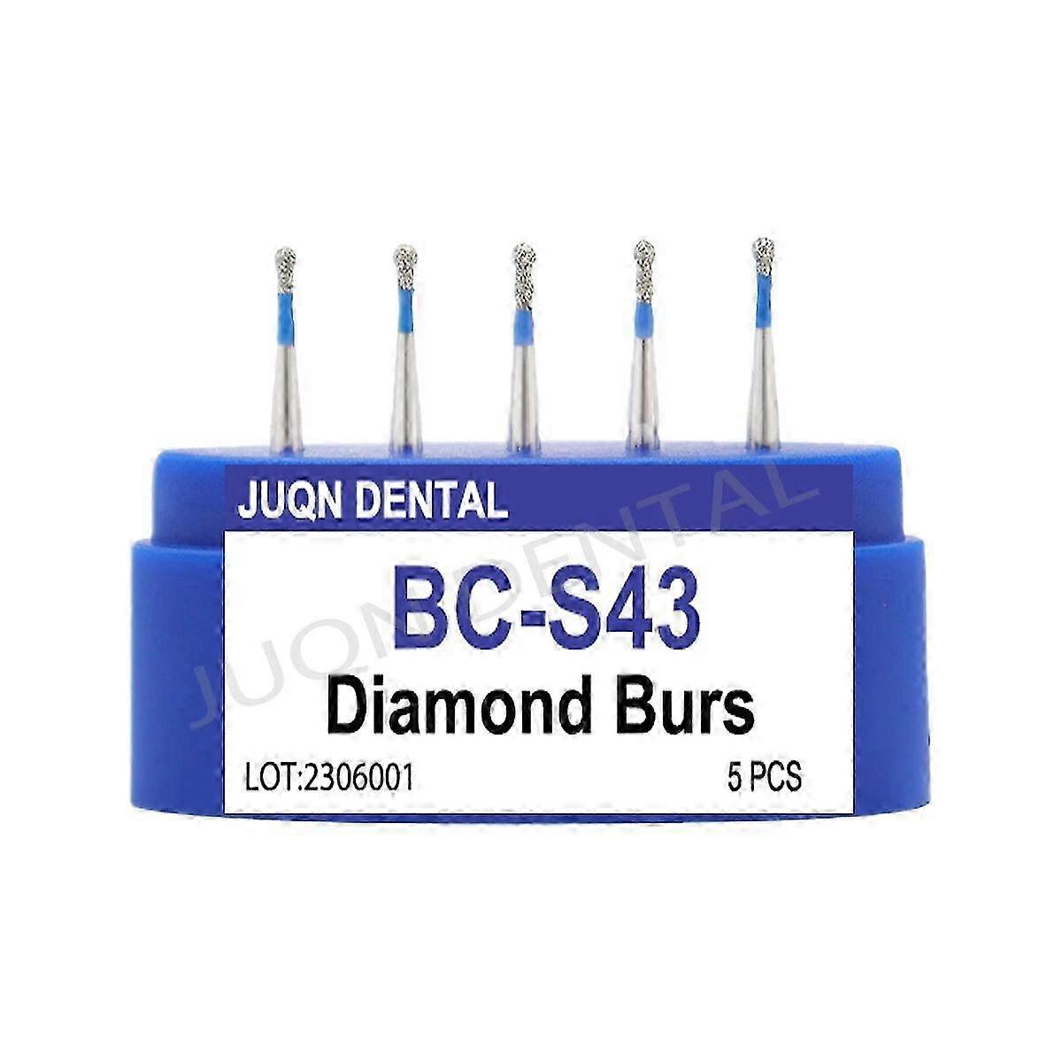High-Speed Diamond Burs for Standard Dentistry Drills for Polishing and Smoothing Teeth, Dental Lab Tools Dia. 1.6mm
