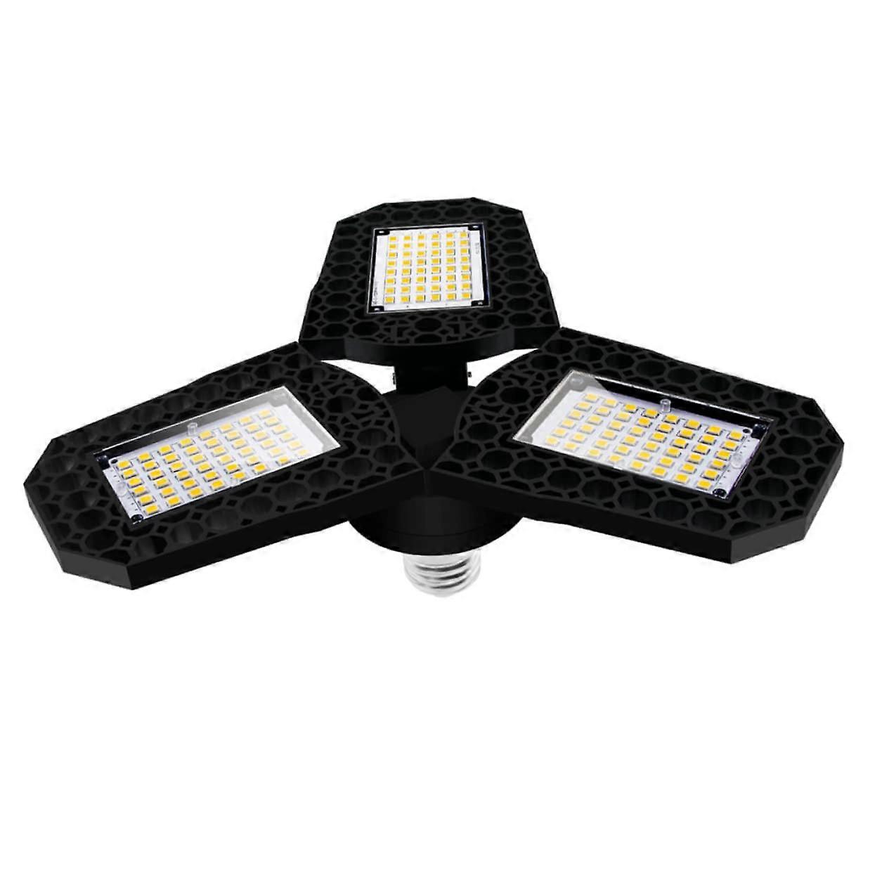 Garage Light Workshop Deformation Lamp - 60W Folding Ceiling Light for Warehouse and Garage spaces