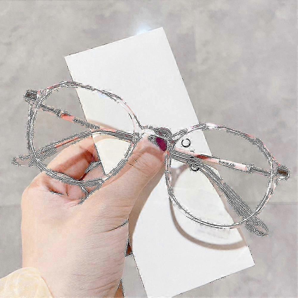 Stylish Blue Light Blocking Glasses - Anti-Eye Strain with Plain Surface Fashion Frames