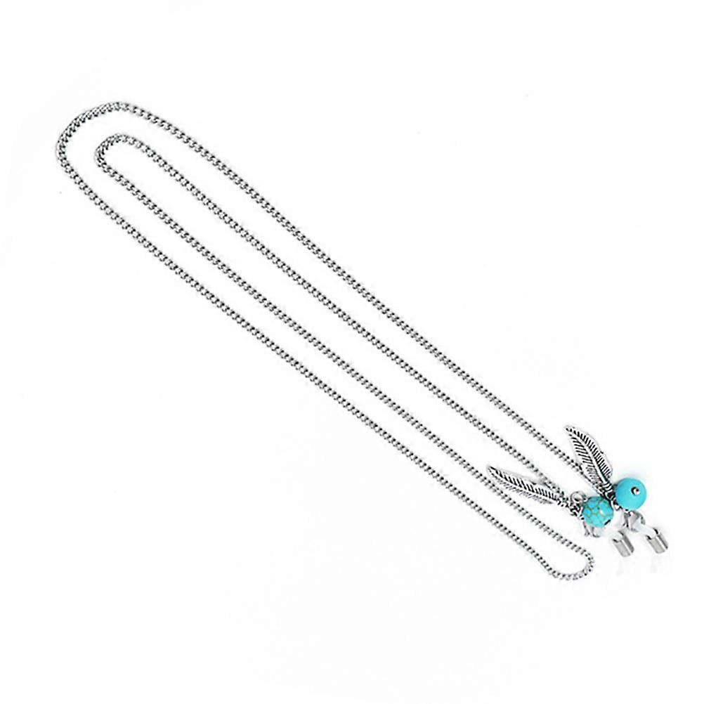 Glasses Cord Silver Stainless Steel Eyewear Retainer Strap For Adults Daily Use 79cm x 1cm x 0.4cm Prevent Glasses from Falling 1Pcs