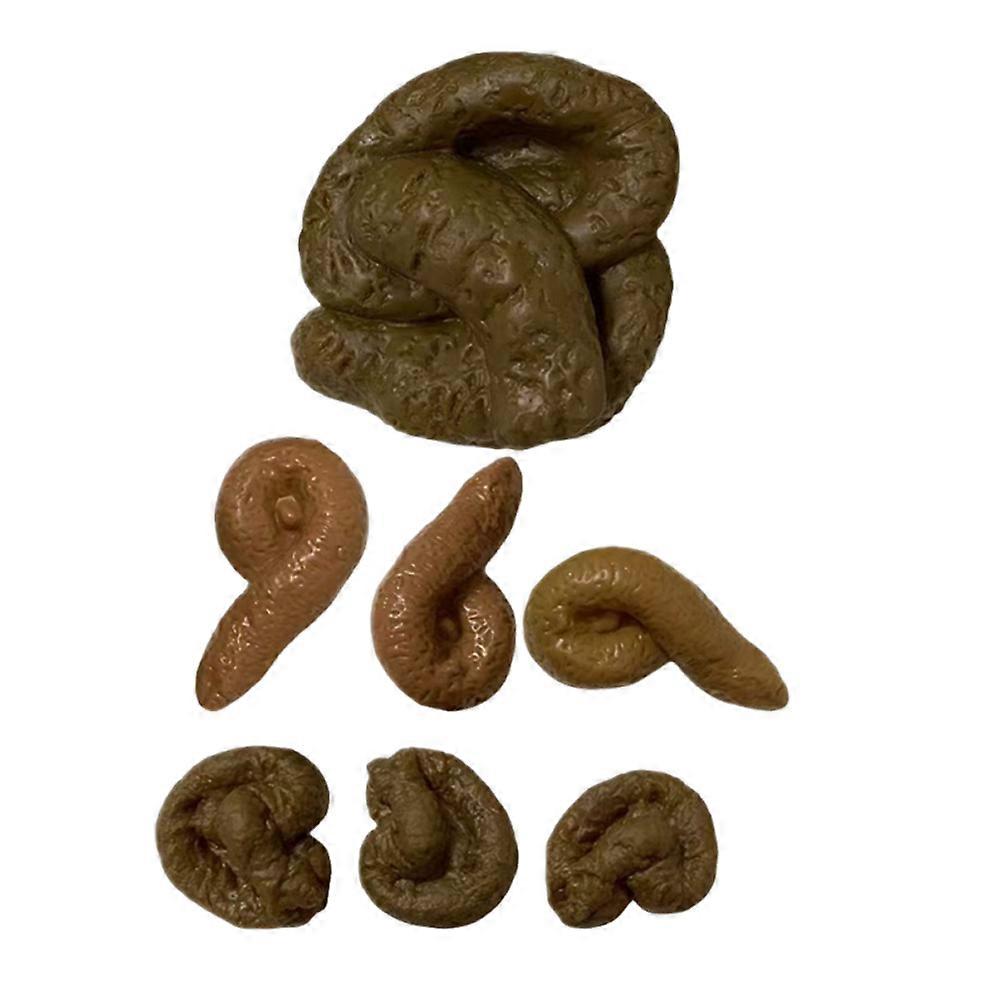 Prank Decoration Photo Prop Fake Poop Toy Various Shapes PVC Material For All Ages 1Set