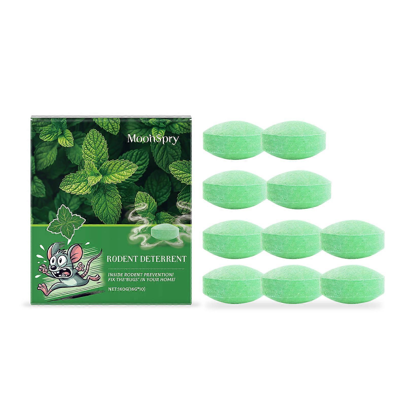 Natural Mouse Repellent Pills with Peppermint & Ginger  Safe, Eco-Friendly, Easy to Use for Home & Garden