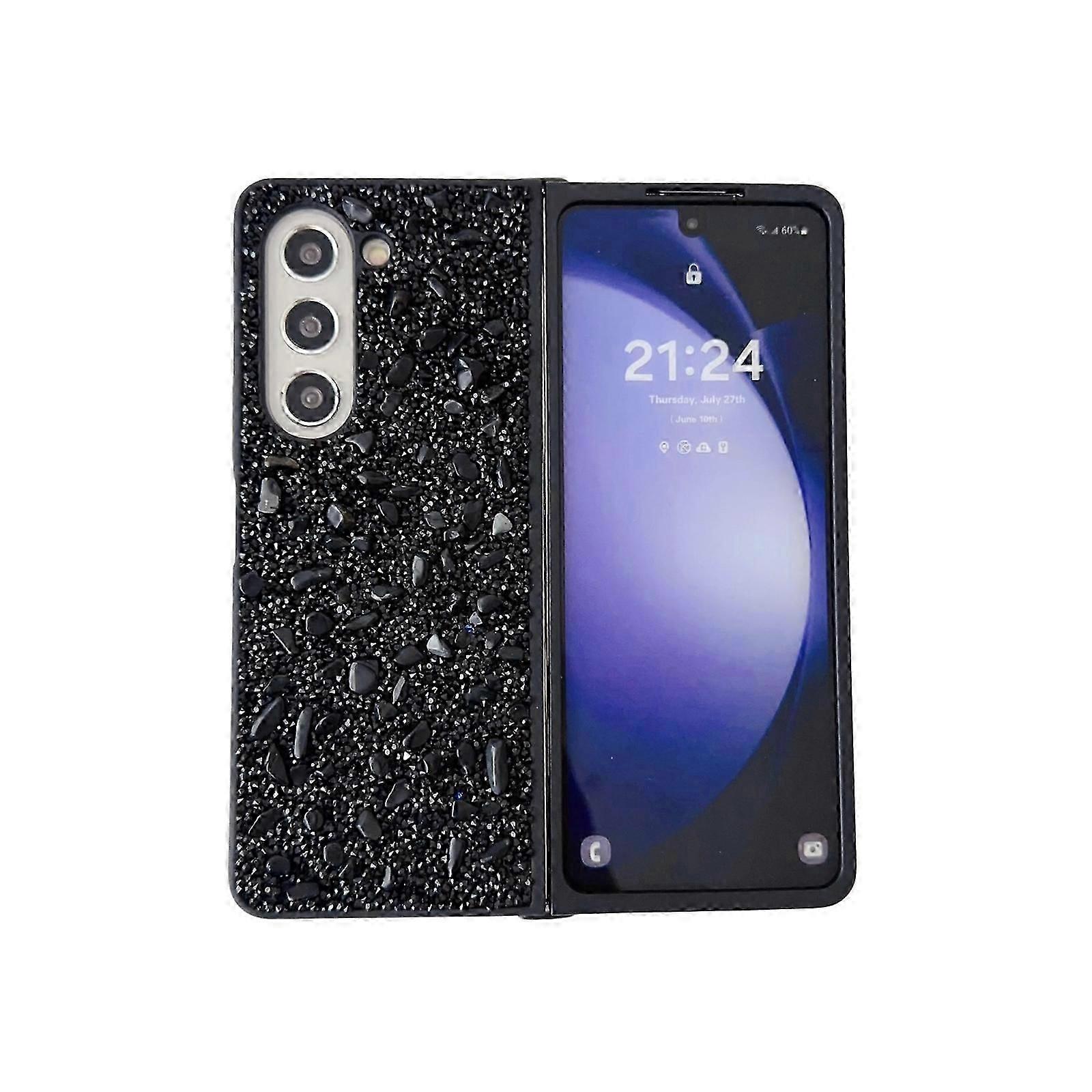 Samsung Galaxy Z Fold 6 için Glitter Kılıf, Sevimli Bling Elmas Darbeye Dayanıklı Yumuşak TPU Koruyucu Kılıf Z Fold 6 Kadınlar Için Kızlar