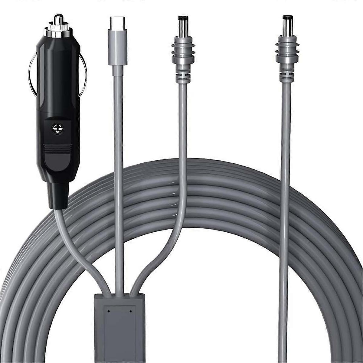 3 in 1 Cable for Mini,USB C to DC Power Cable, 12V-24V DC Car Power Cable for Mini, 18AWG Cable 16.4ft