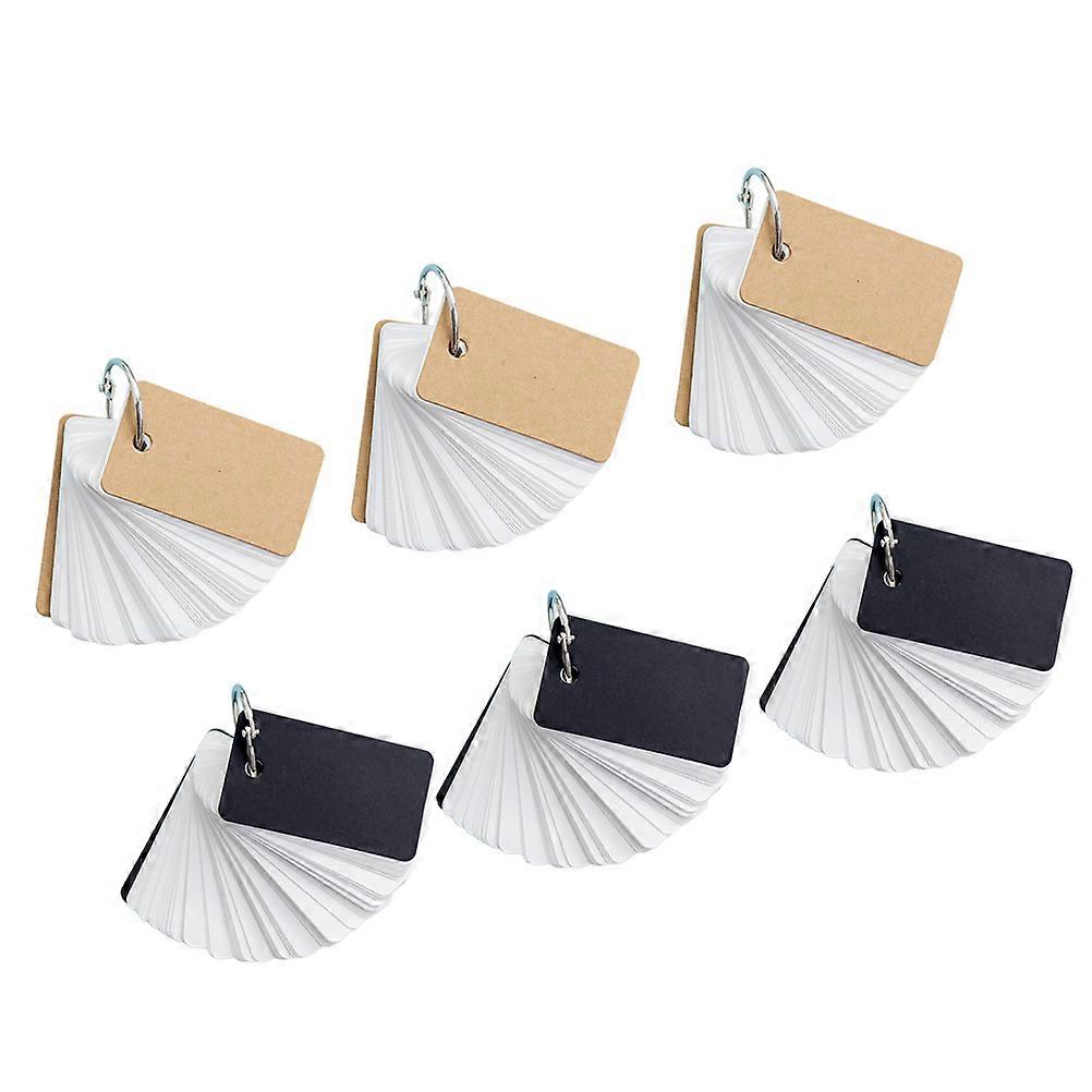 Note Paper Block Notebook Binder Small Pocket Notepad Office Workers Classroom 6Pcs