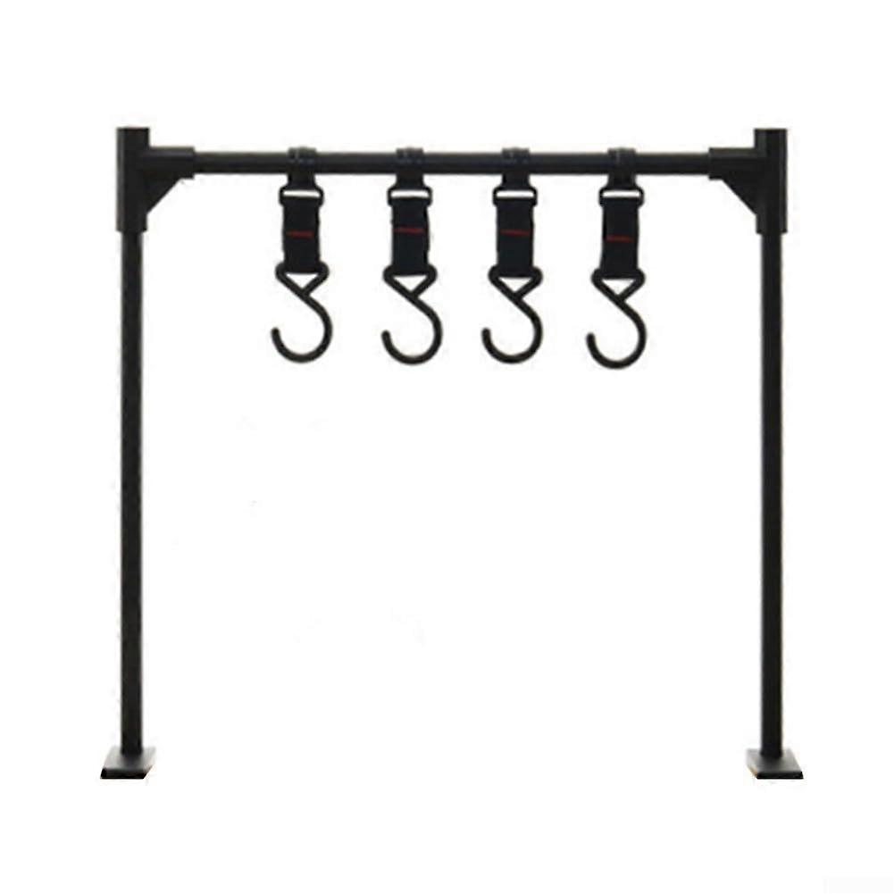 Outdoor Camping Storage Rack – Aluminium Alloy Multi-purpose Picnic and Barbecue Tableware Side Table with Shelves