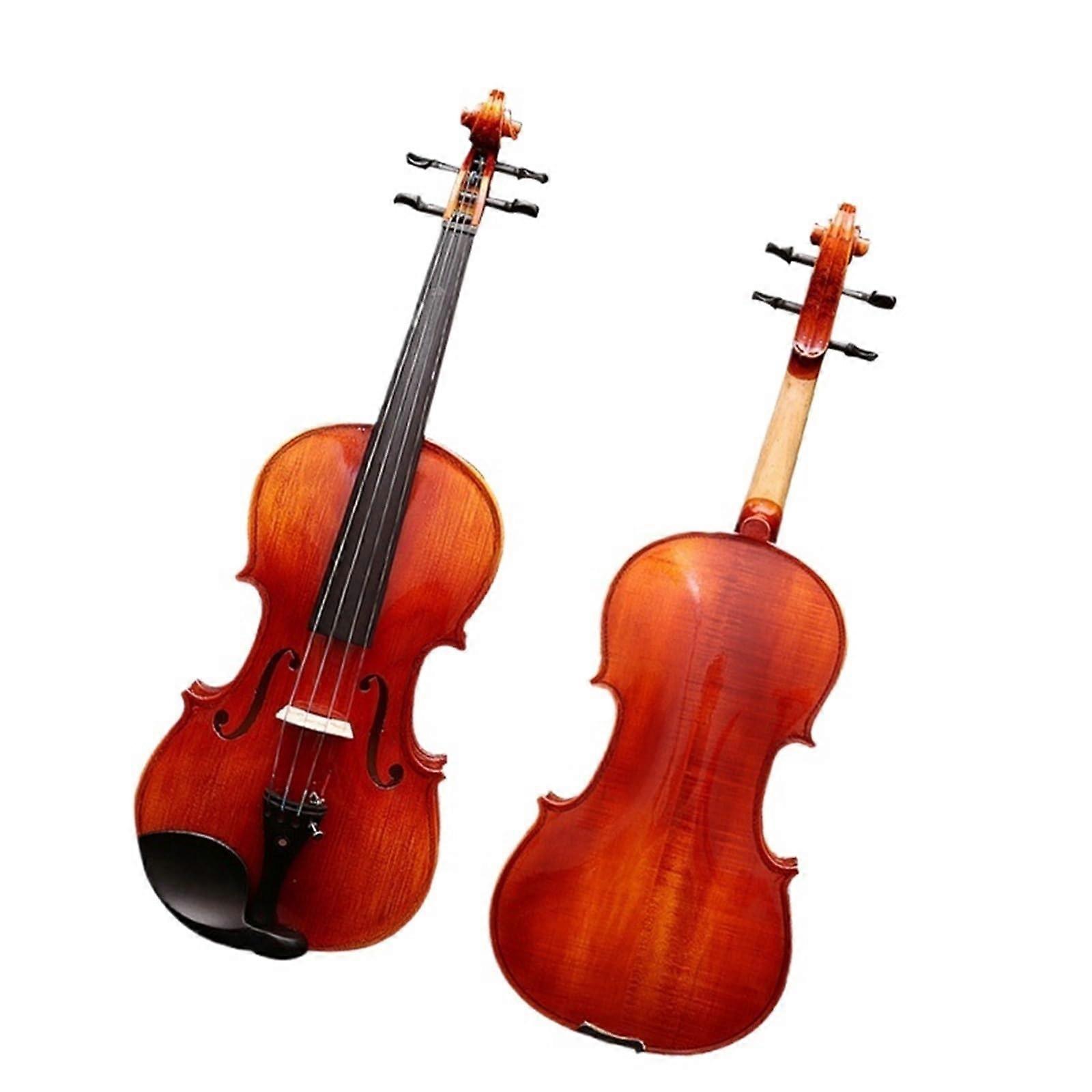 Violin musical instrument, red musical instrument, beginner practice pattern, 3/4 violin, handmade (1/8)