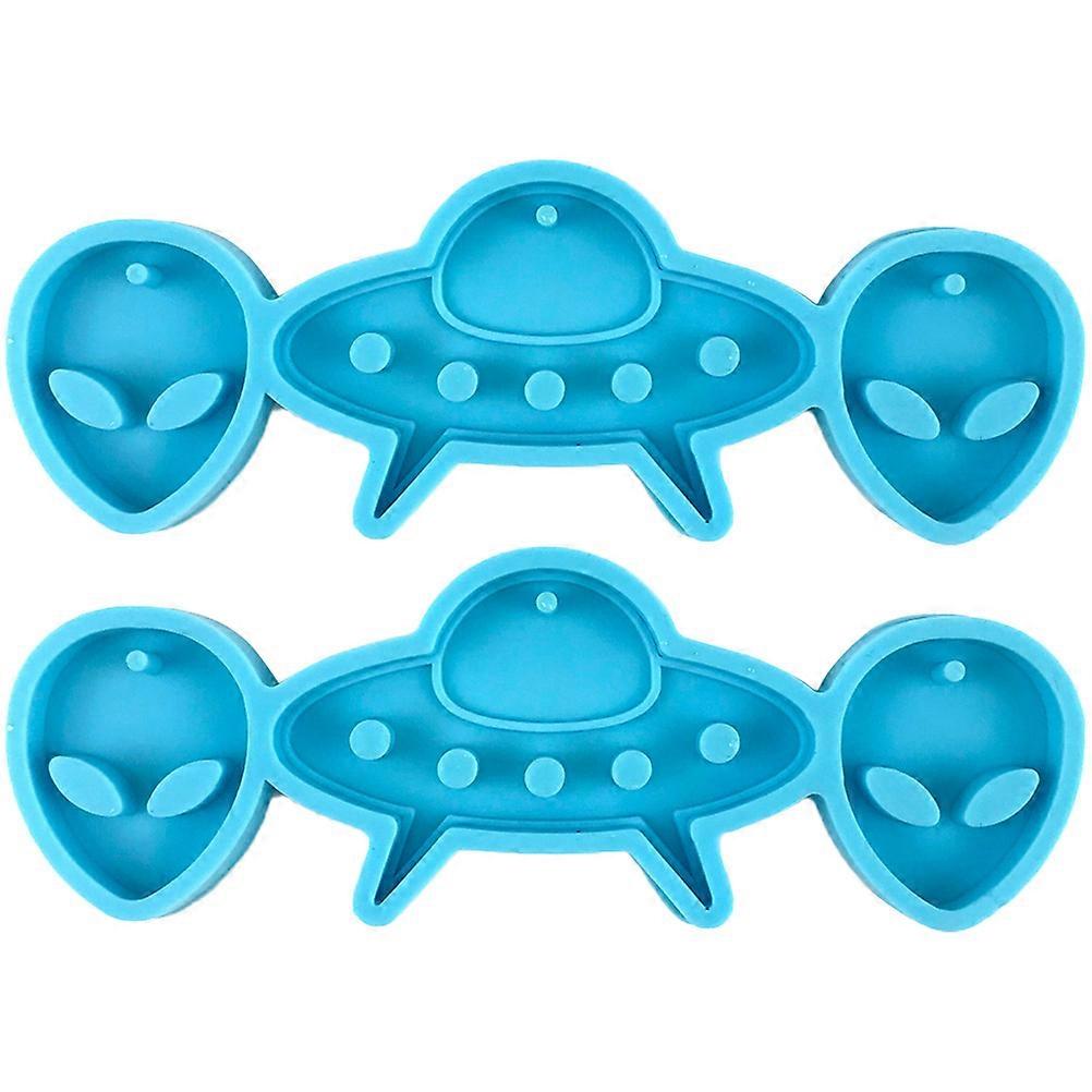 Silicone Alien Shape Mould Set for DIY Jewelry Making Versatile Earring, Pendant, Charm and Keychain Moulds Durable and Convenient 2 Pack