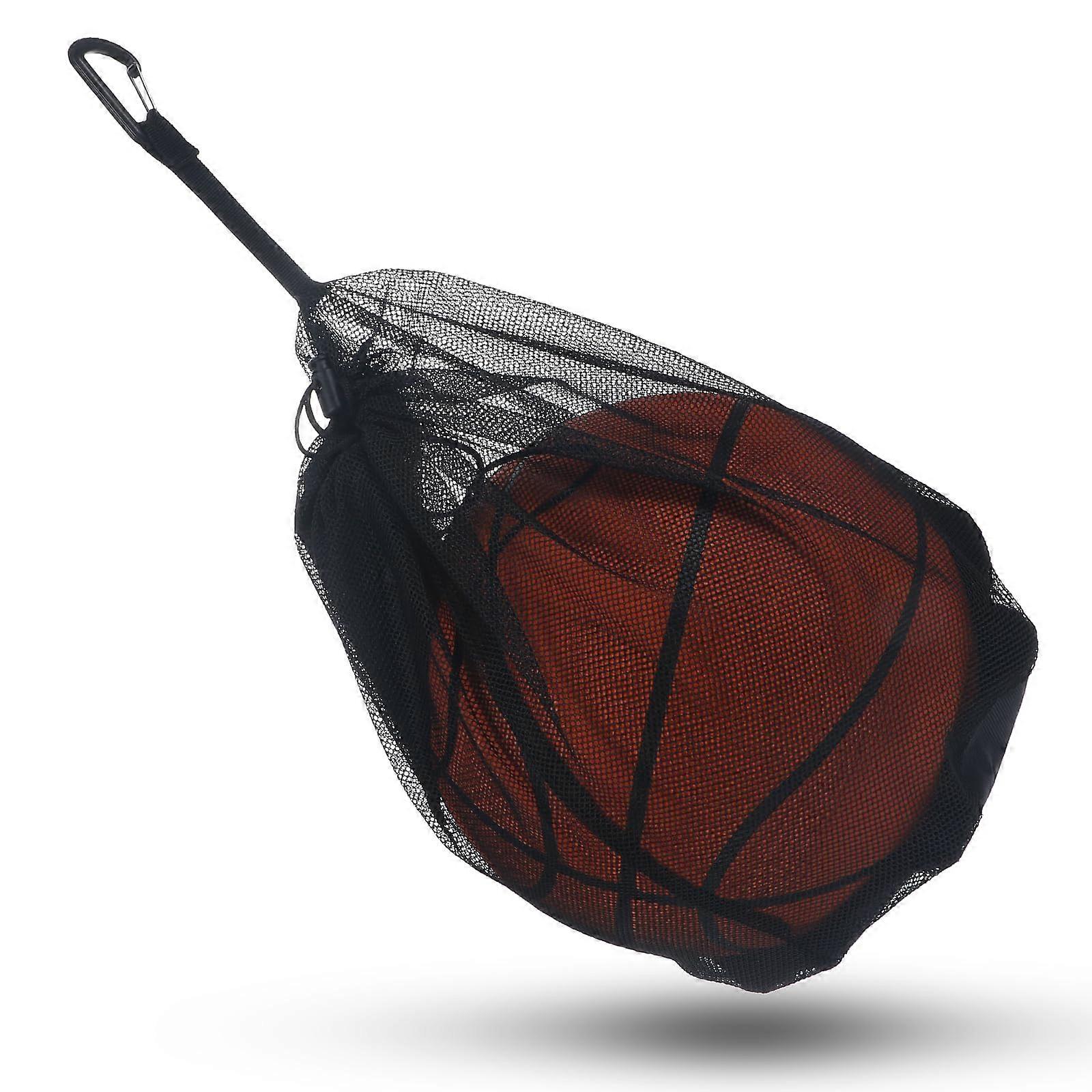 Net ball bag with buckle for basketball, volleyball, soccer, durable