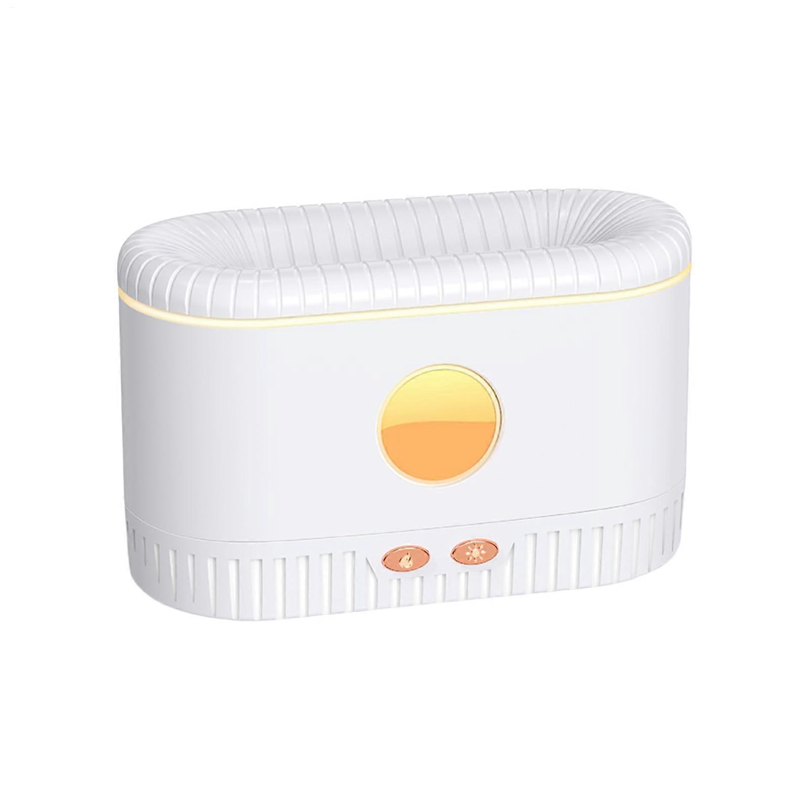 Flame Diffuser, 200ml Air Oil Humidifier, ABS PP, Noiseless, Auto Off, 6.61x3.11x4.13 Inches