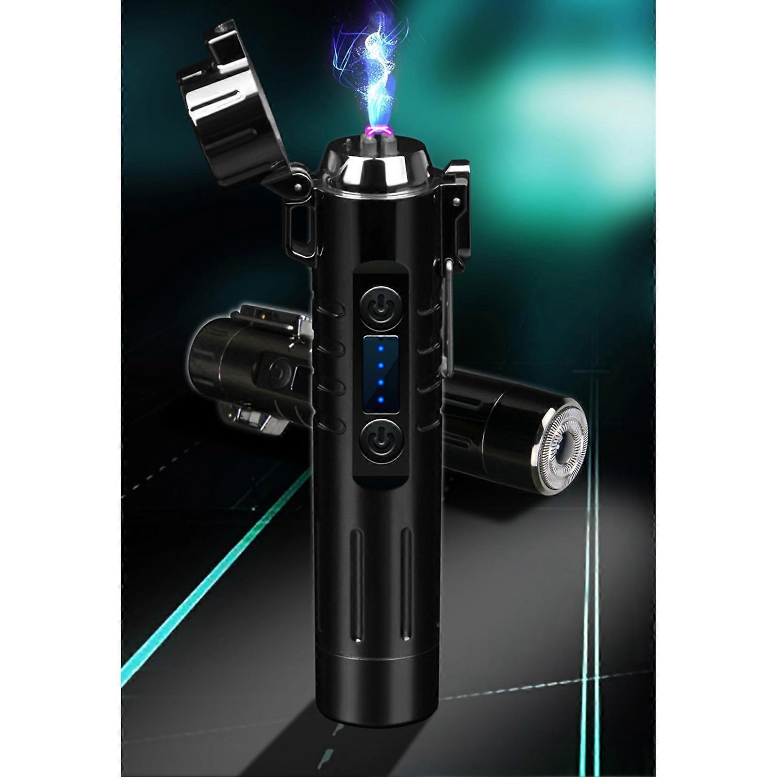 Shaver Automatic Personality Gift Rechargeable Multifunction Lighter Beard Trimmer Red