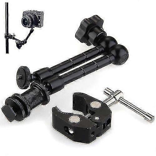 Magic Arm 11inch Black Adjustable Friction Articulating Magic Arm + Cl